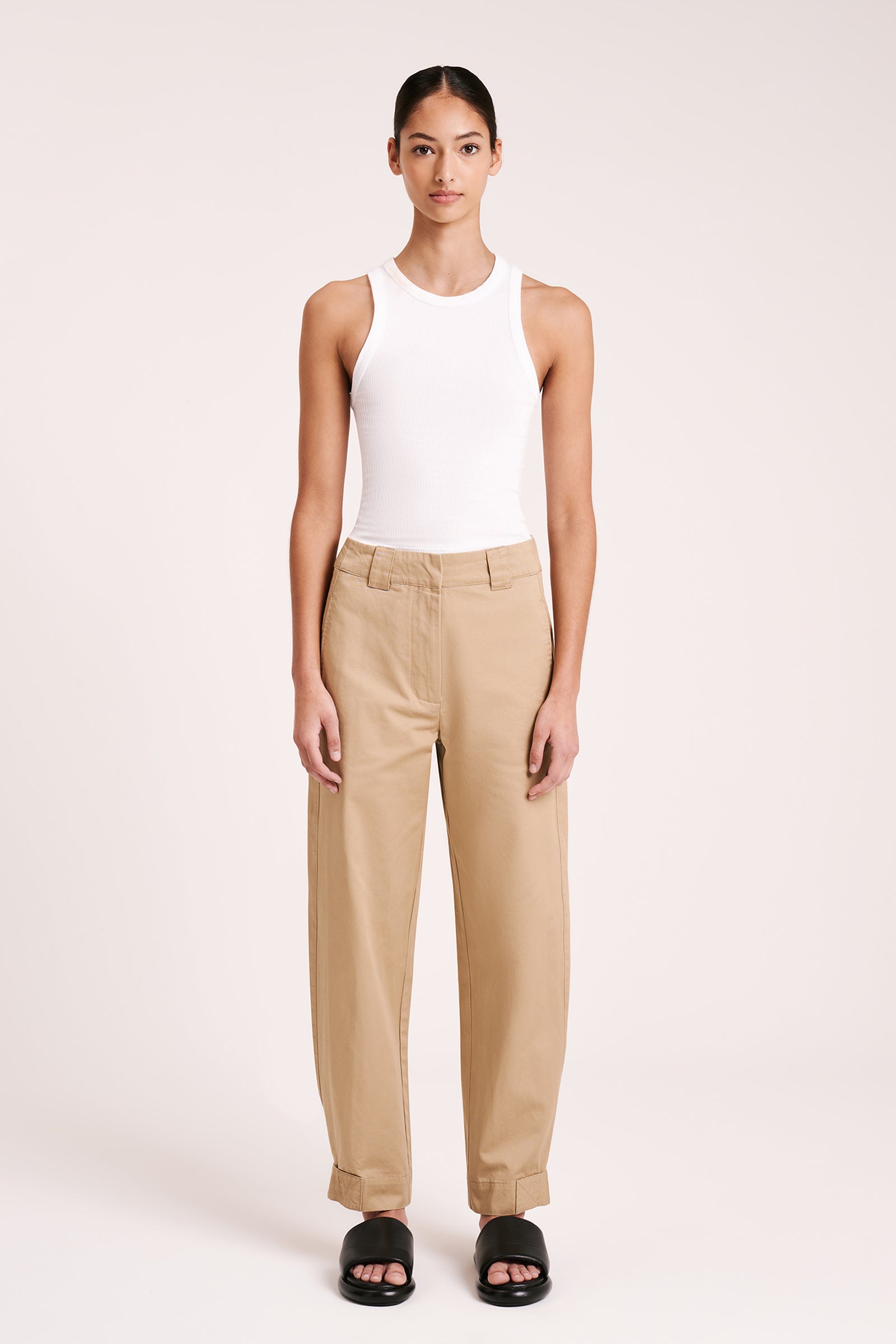 Nude Lucy | Organic Rib Tank - White