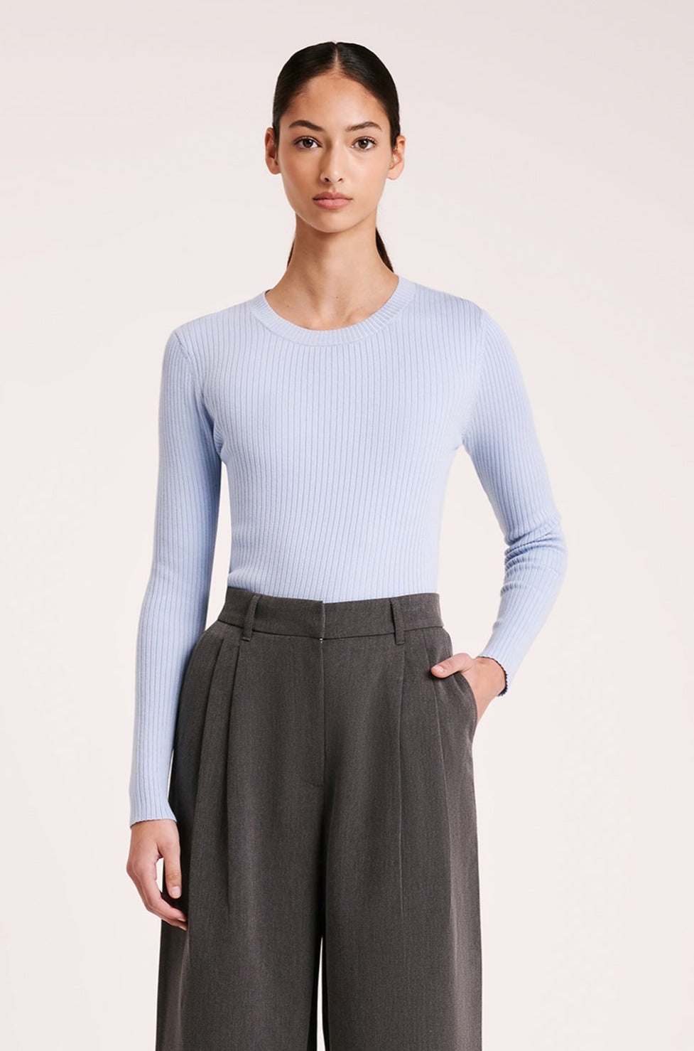 Nude Lucy | Nude Classic Knit - Mineral Blue