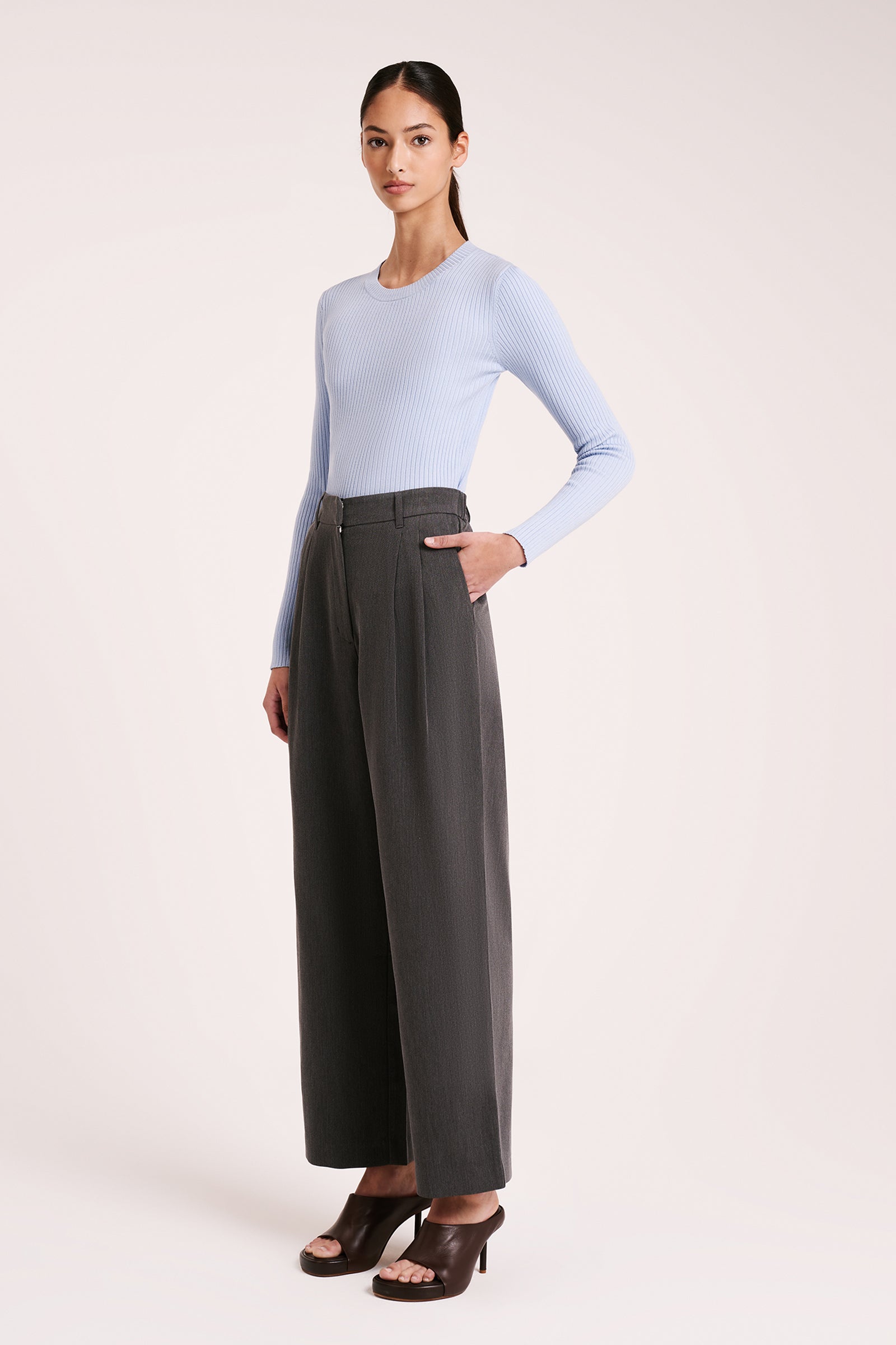 Nude Lucy | Nude Classic Knit - Mineral Blue