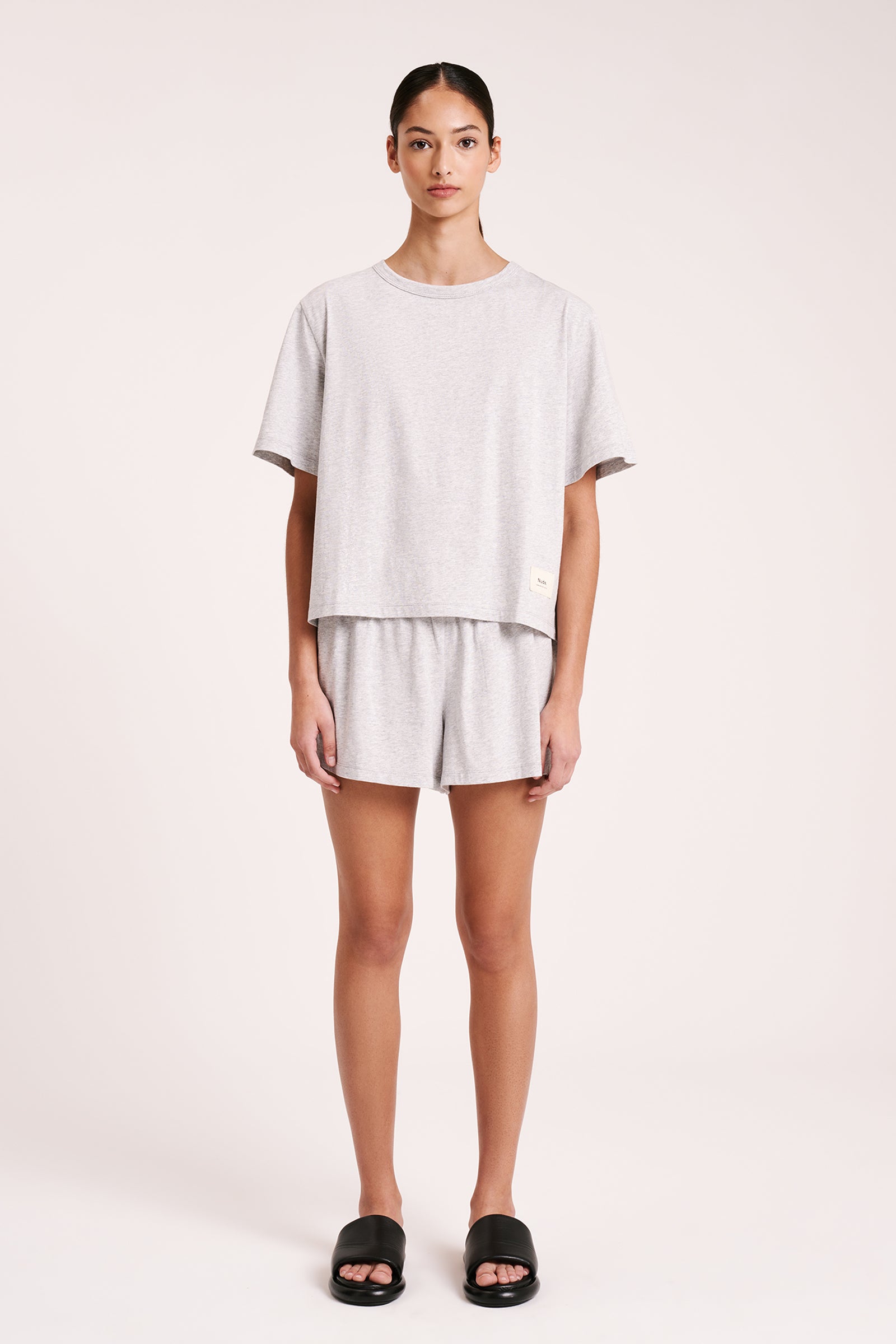 Nude Lucy | Lounge Jersey Tee - Grey Marle