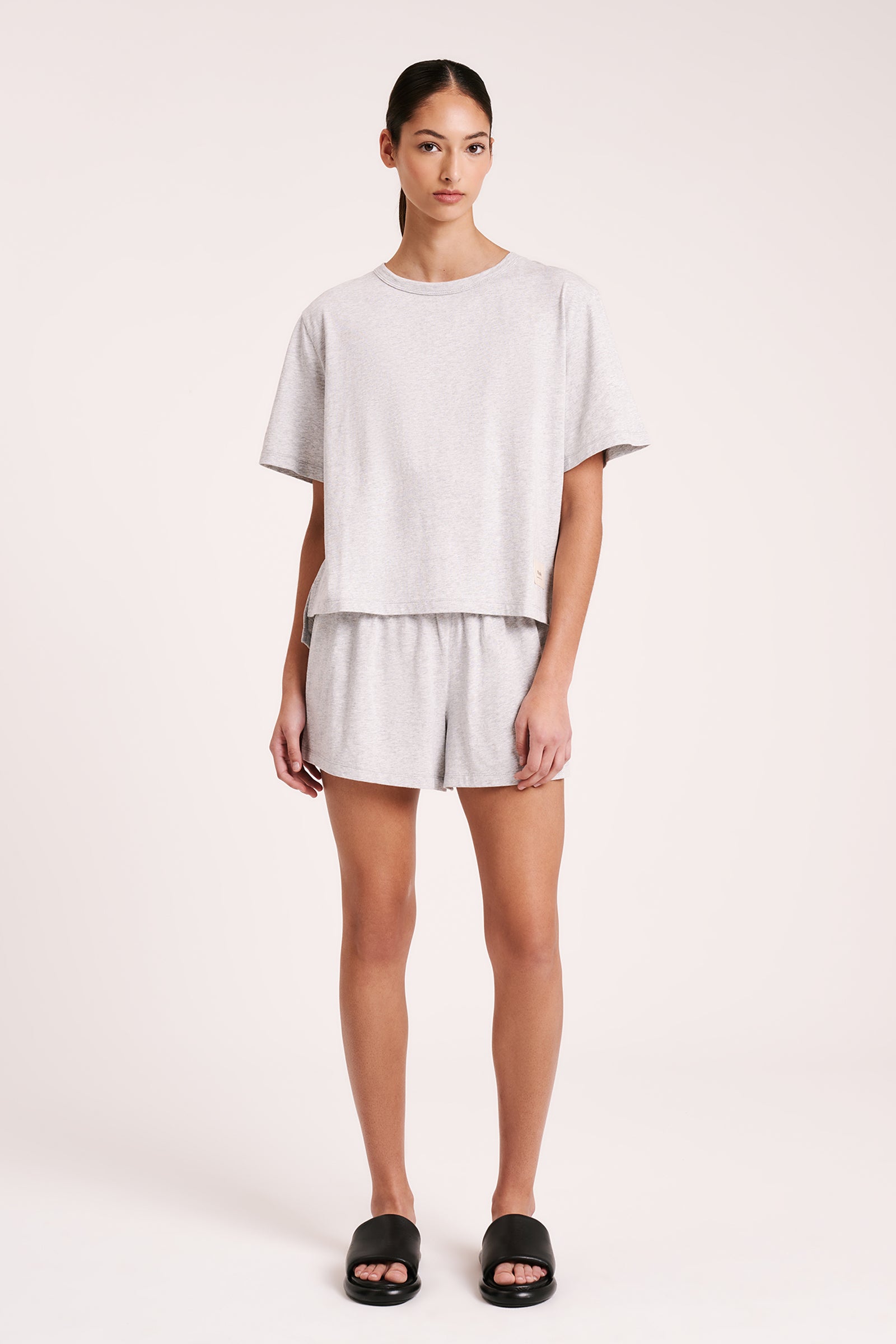 Nude Lucy | Lounge Jersey Tee - Grey Marle