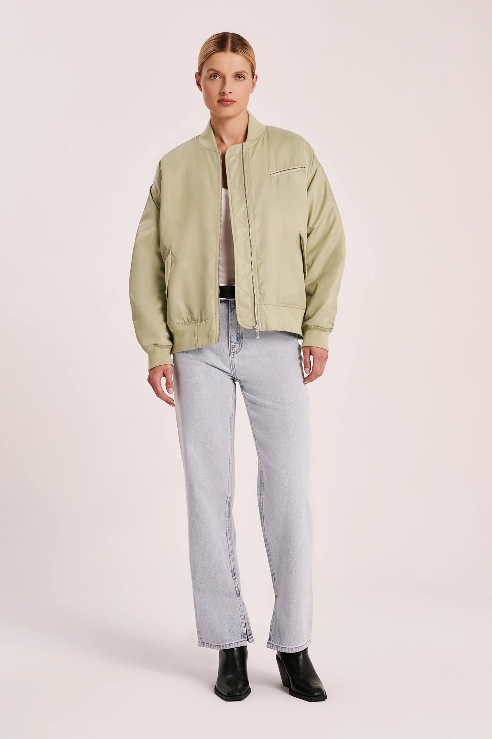 Nude Lucy | Alcott Bomber - Bayleaf