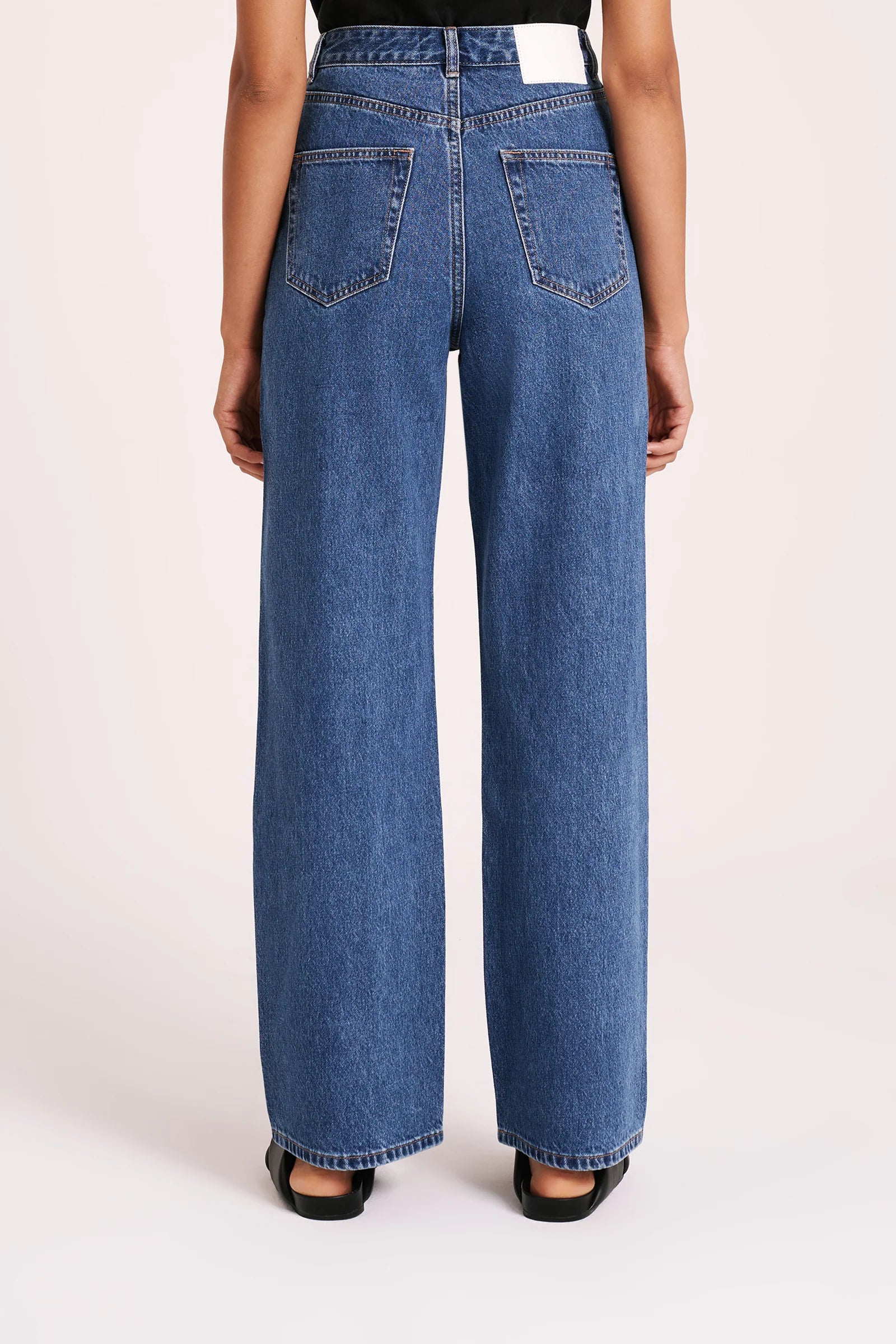 Nude Lucy | Organic Relaxed Leg Jean - Vintage Blue