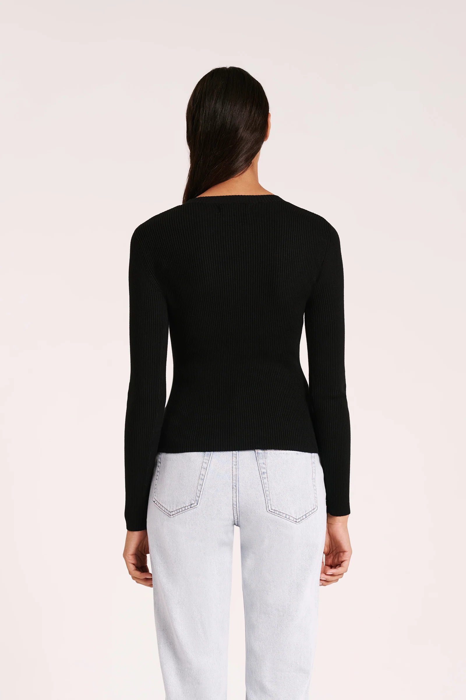Nude Lucy | Classic LS Knit - Black