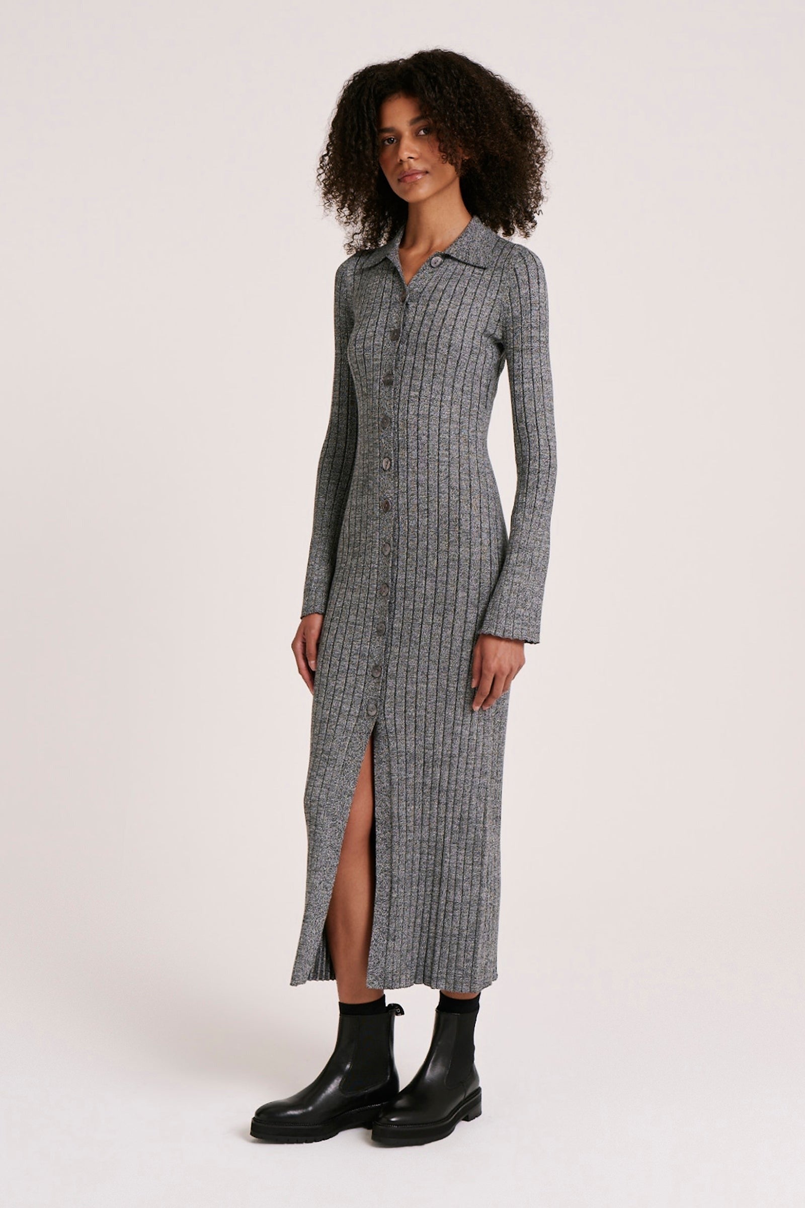 Nude Lucy | Noemi Knit Dress - Pebble