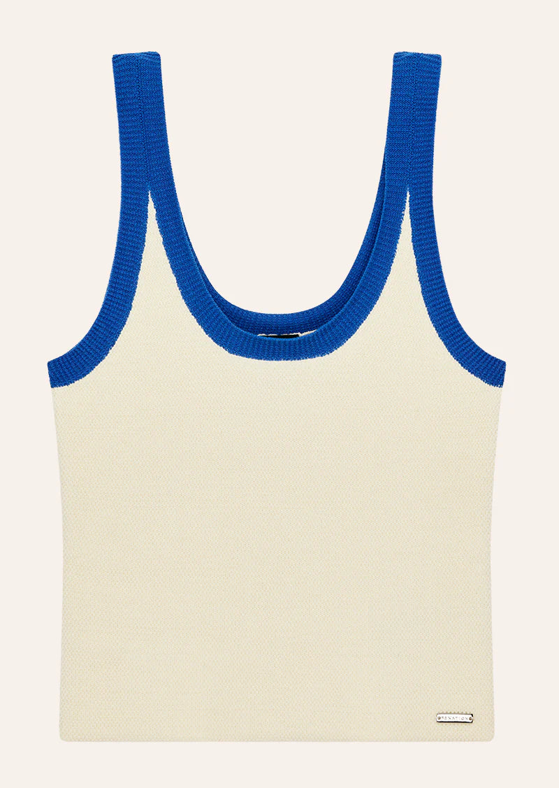 PE Nation | Odyssey Knit Tank - Whisper White