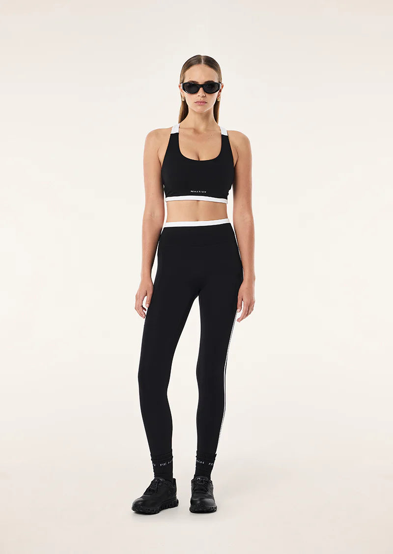 PE Nation | Rapid Full Length Legging - Black/White