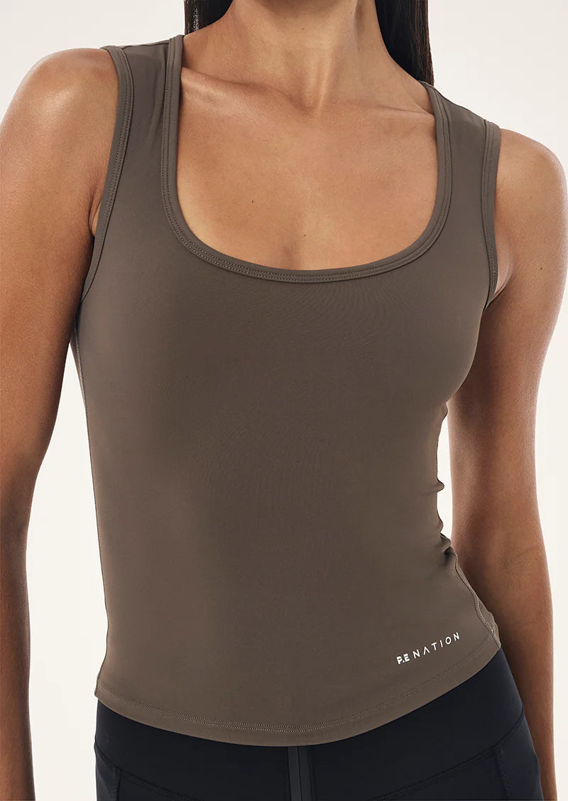 PE Nation | Refine Scoop Tank - Dark Olive