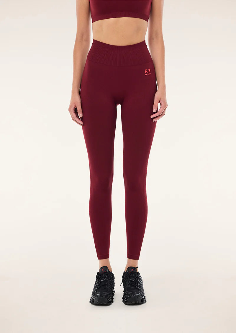 PE Nation | Restore Seamless Legging - Cabernet/Strawberry