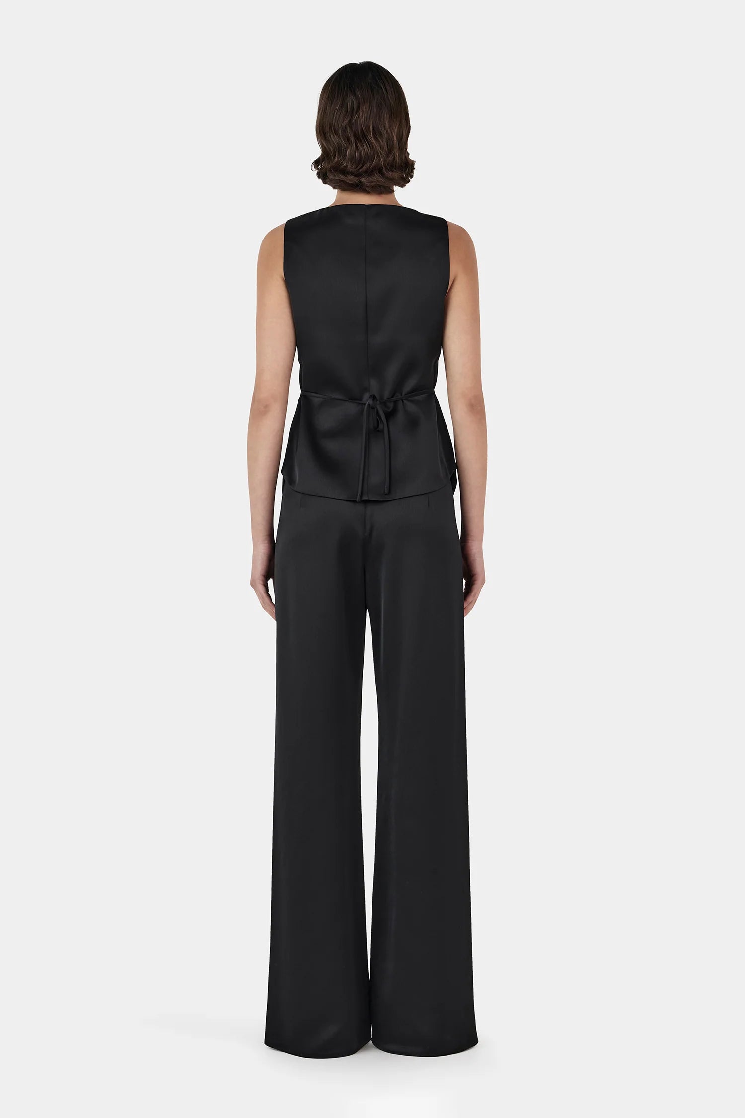 Hansen & Gretel | Lane Satin Pant - Black