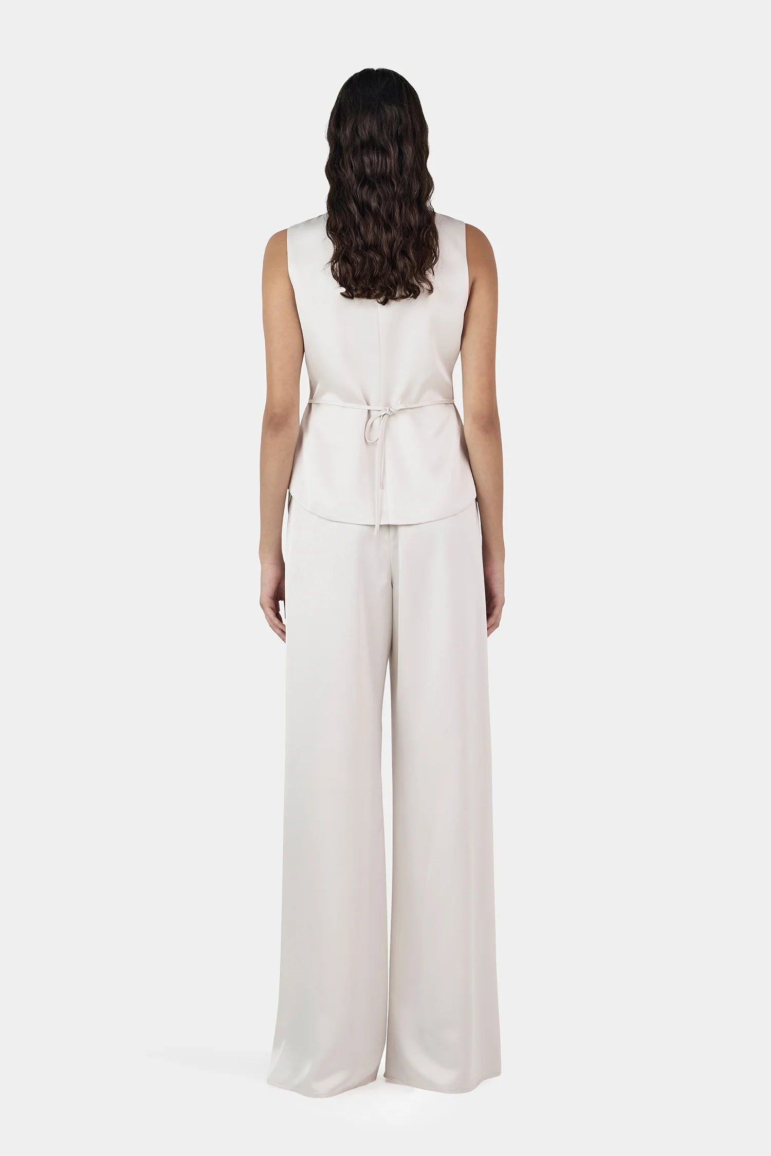 Hansen & Gretel | Lane Satin Pant - Ivory