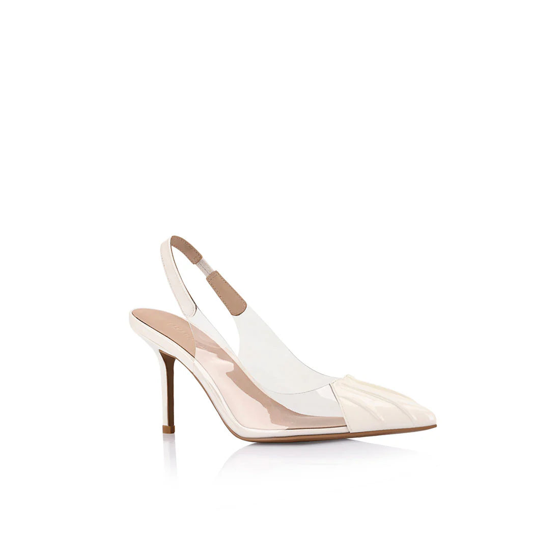 Lana Wilkinson | Remi Pump Vinylite & Ivory Patent Leather