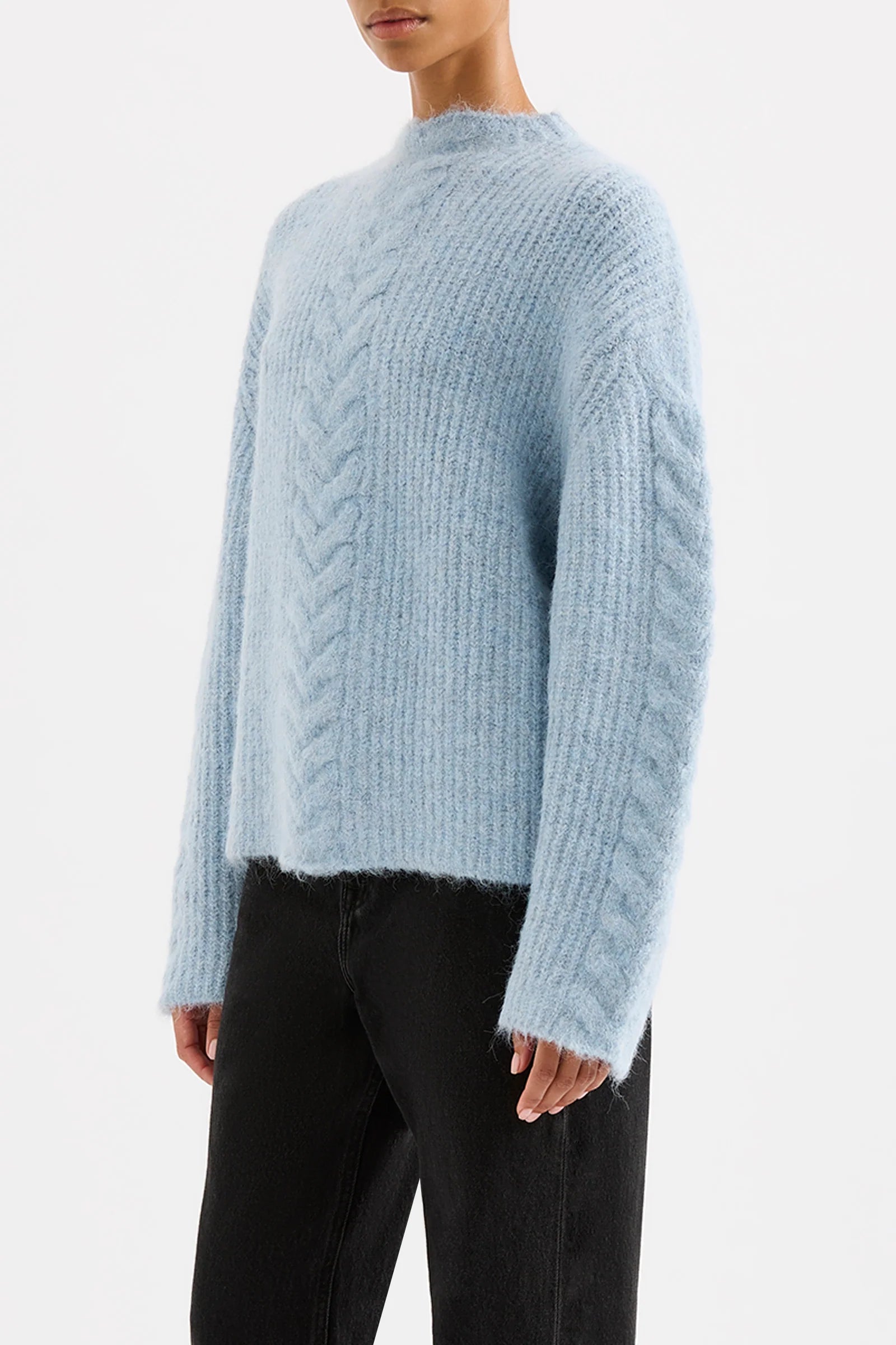 Nude Lucy | Paige Cable Knit - Sky
