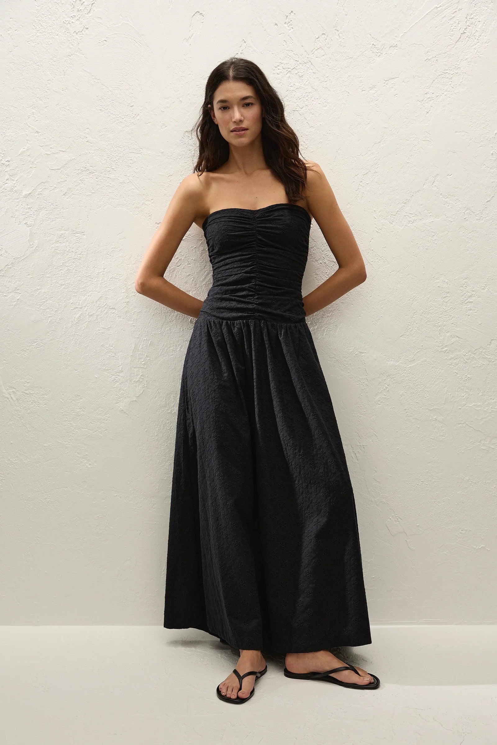 Faithfull The Brand | Lia Maxi Dress - Valentina Broderie Black