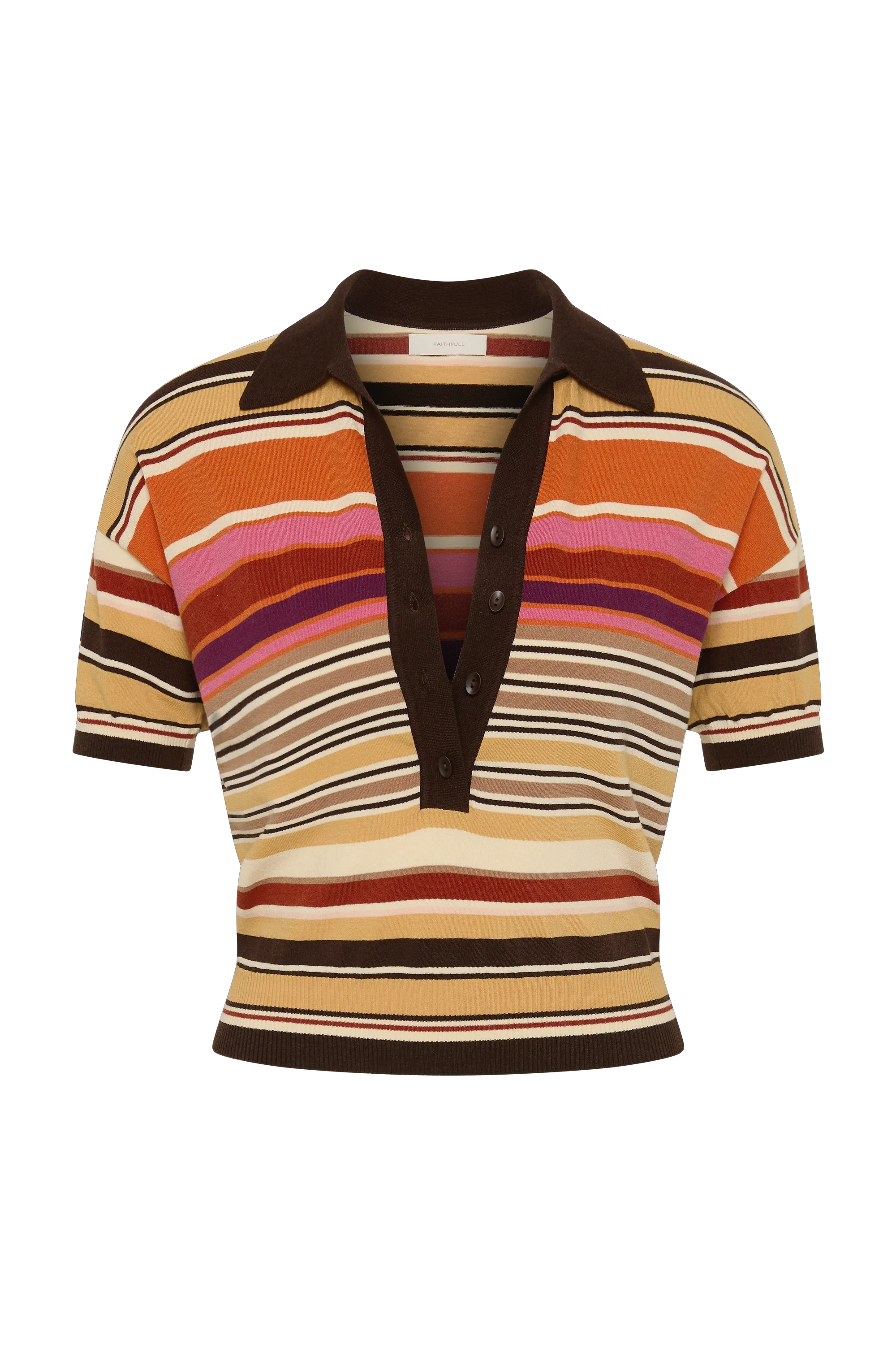 Faithfull The Brand | Sable Polo Shirt - Murano Amber
