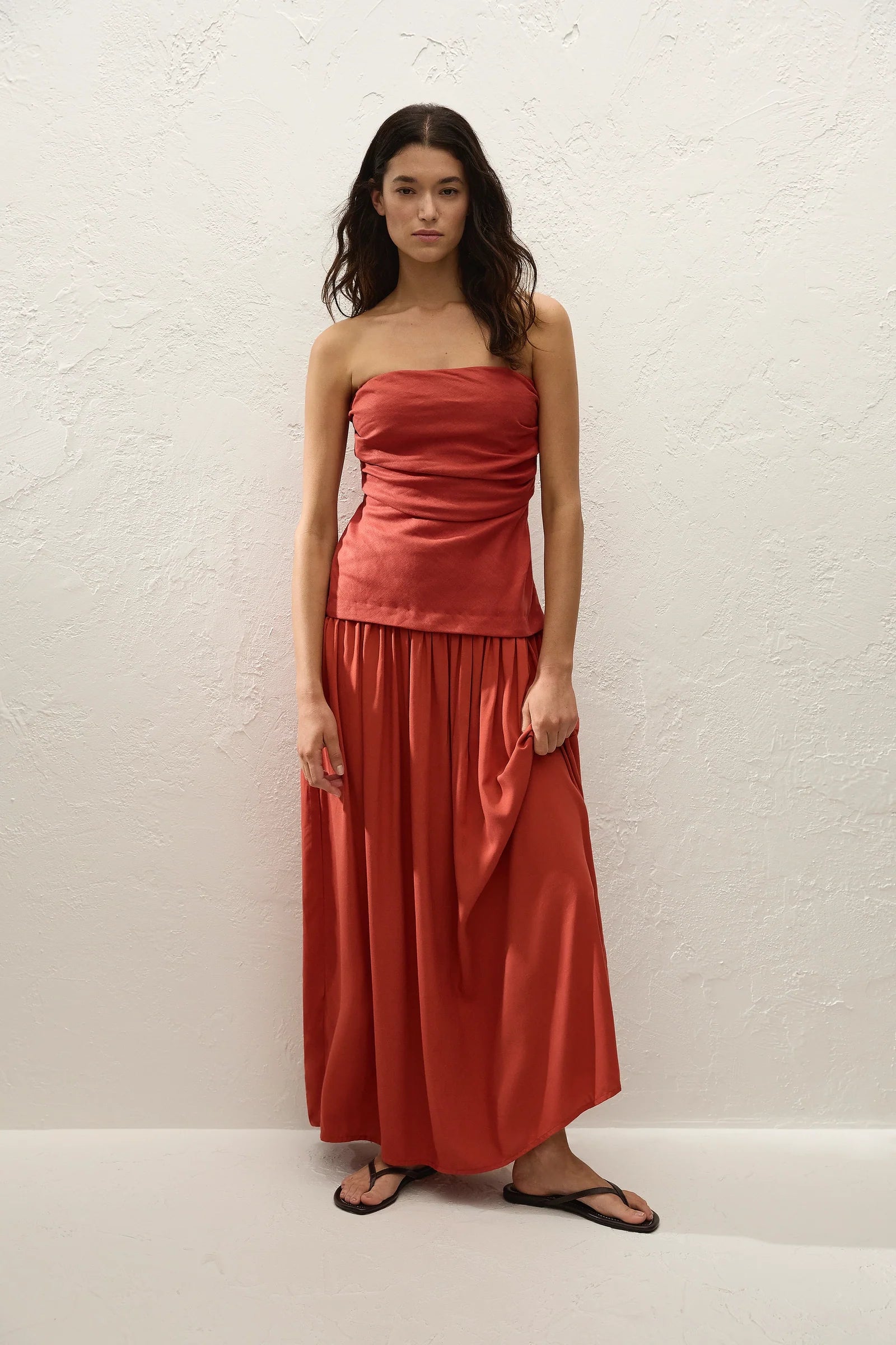 Faithfull The Brand | Hedy Maxi Dress - Dusty Tomato