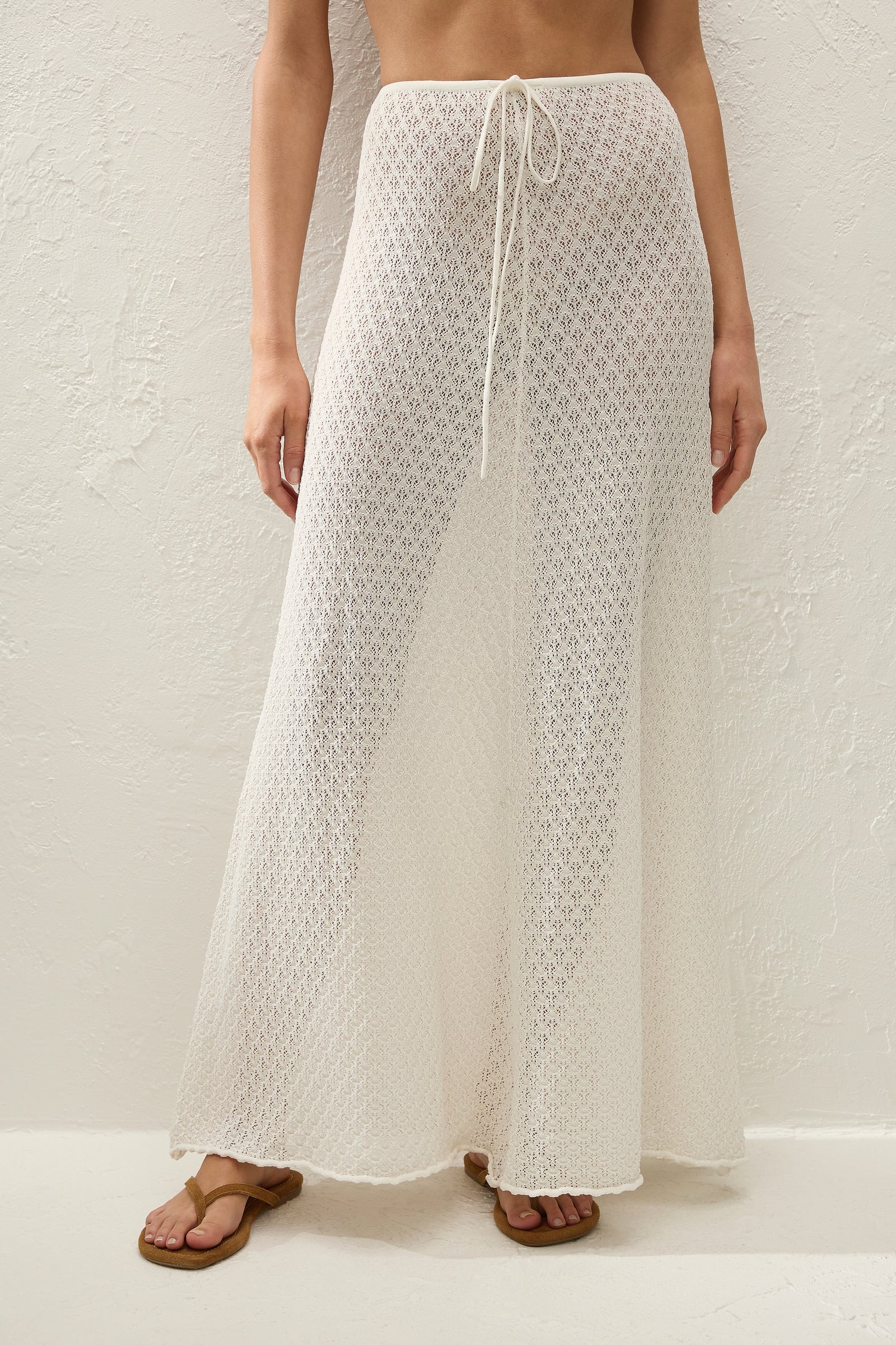 Faithfull The Brand | Lenna Skirt - Pointelle Lace White