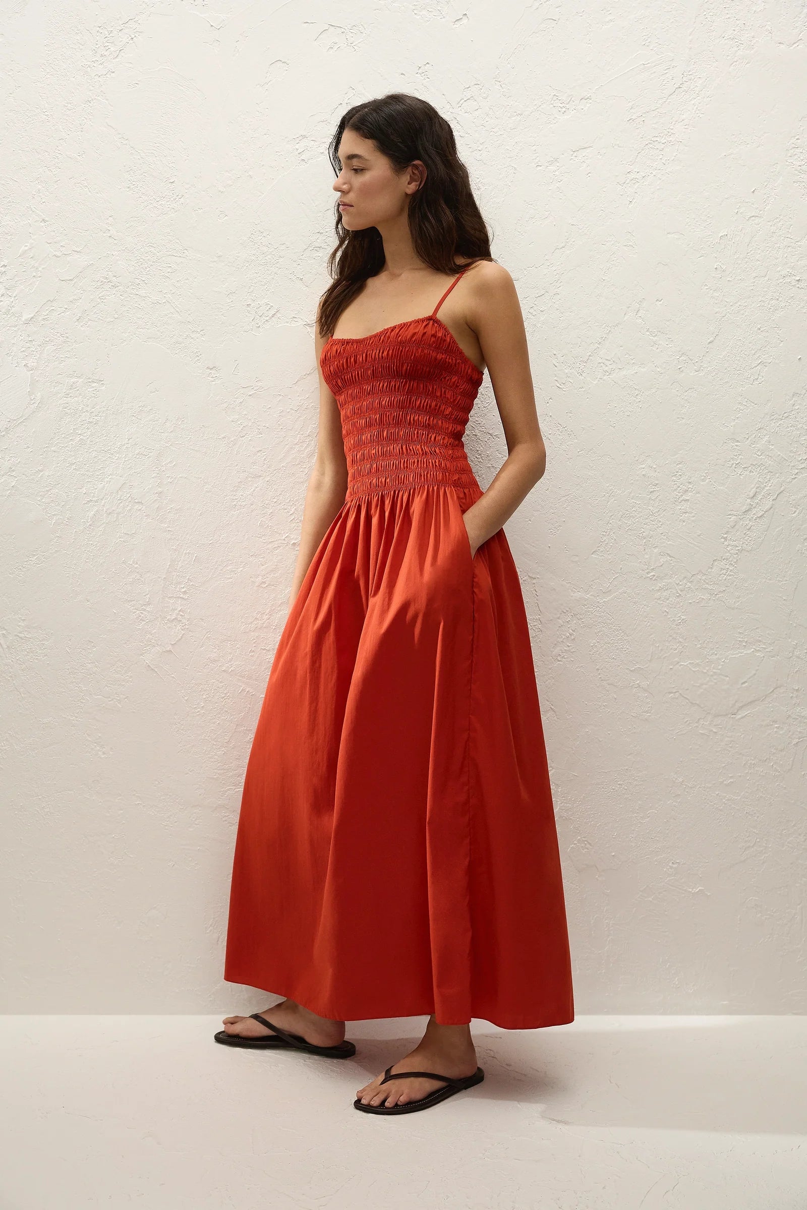 Faithfull The Brand | Araceli Maxi Dress - Dusty Tomato
