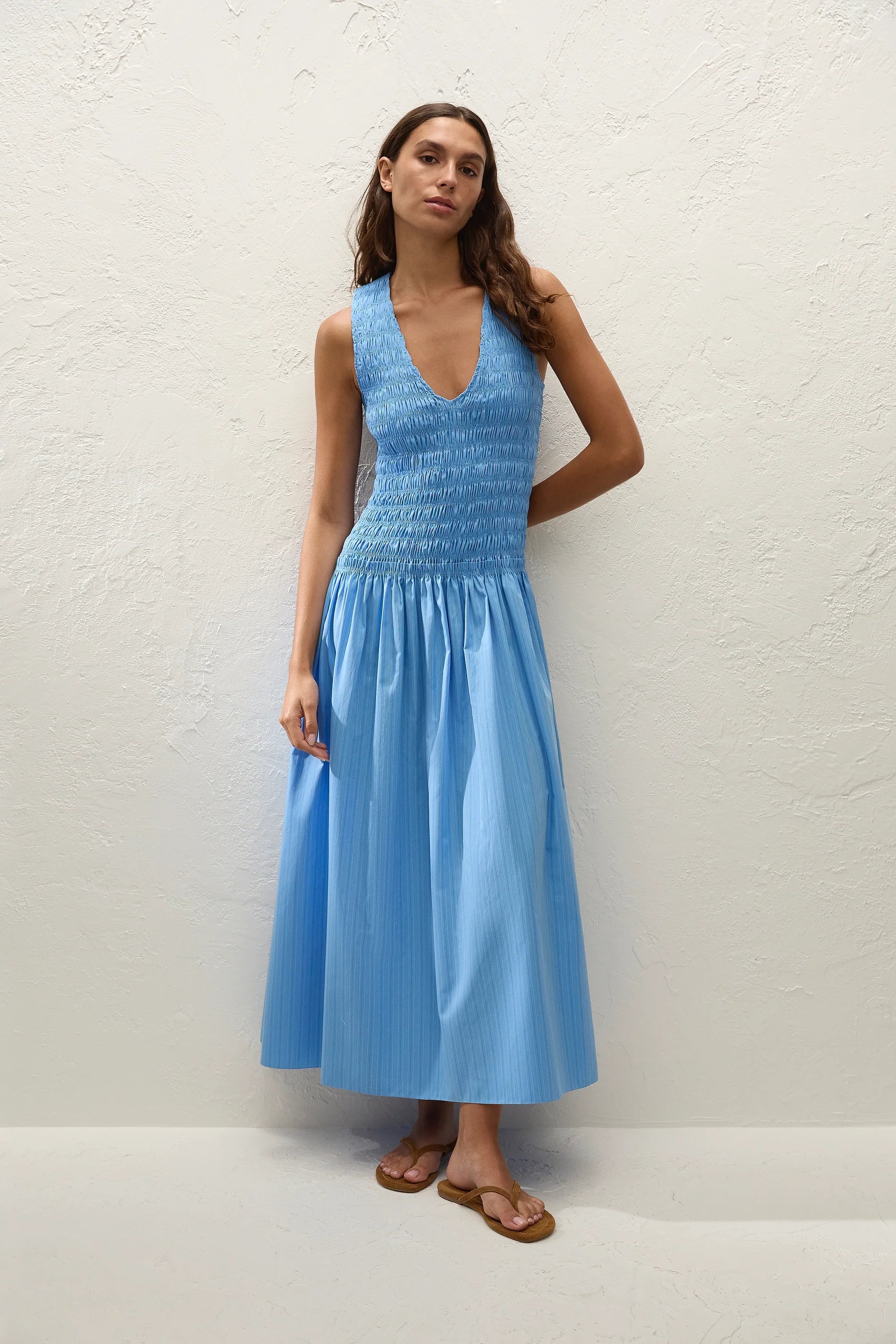 Faithfull The Brand | Palomar Mini Dress - Micro Pinstripe