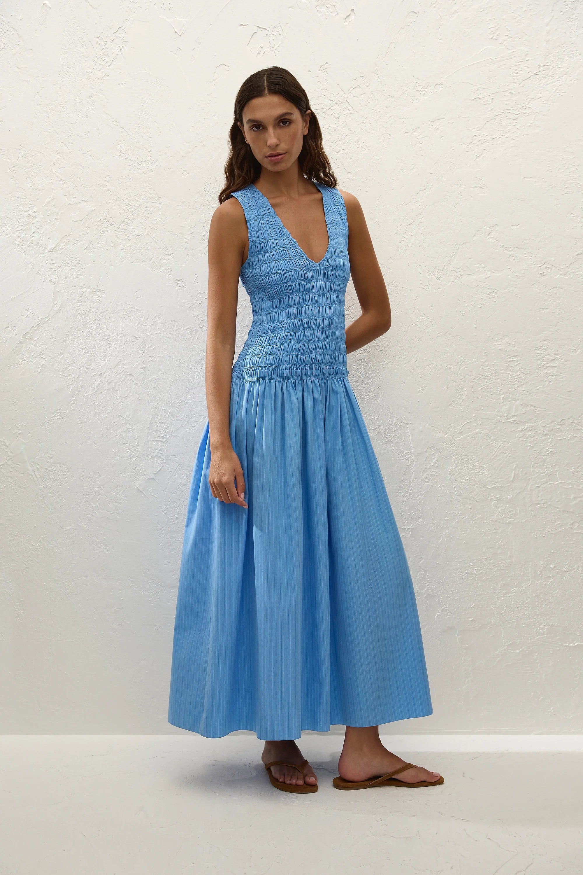 Faithfull The Brand | Palomar Mini Dress - Micro Pinstripe