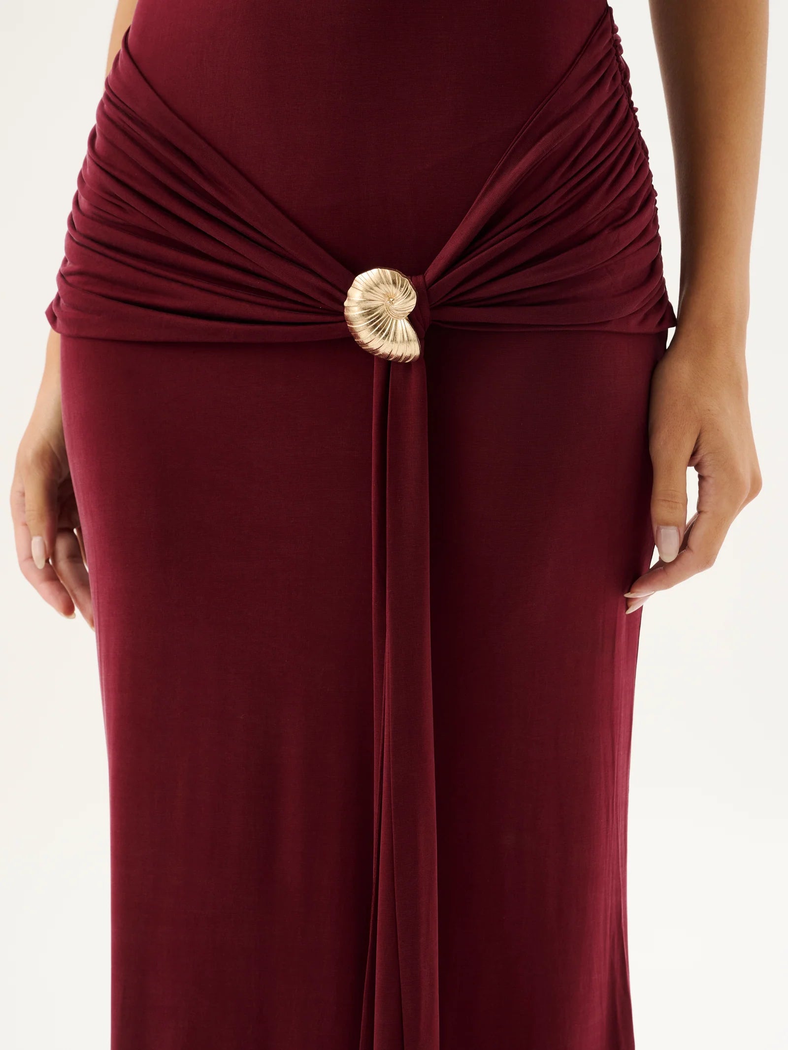 Romae | Julietta Halter Dress - Sangria