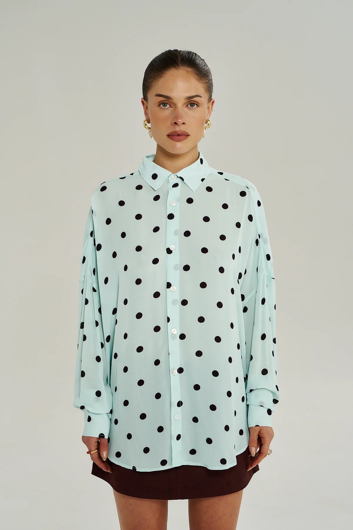 Summi Summi | Dotty LS Shirt - Pinot Dot