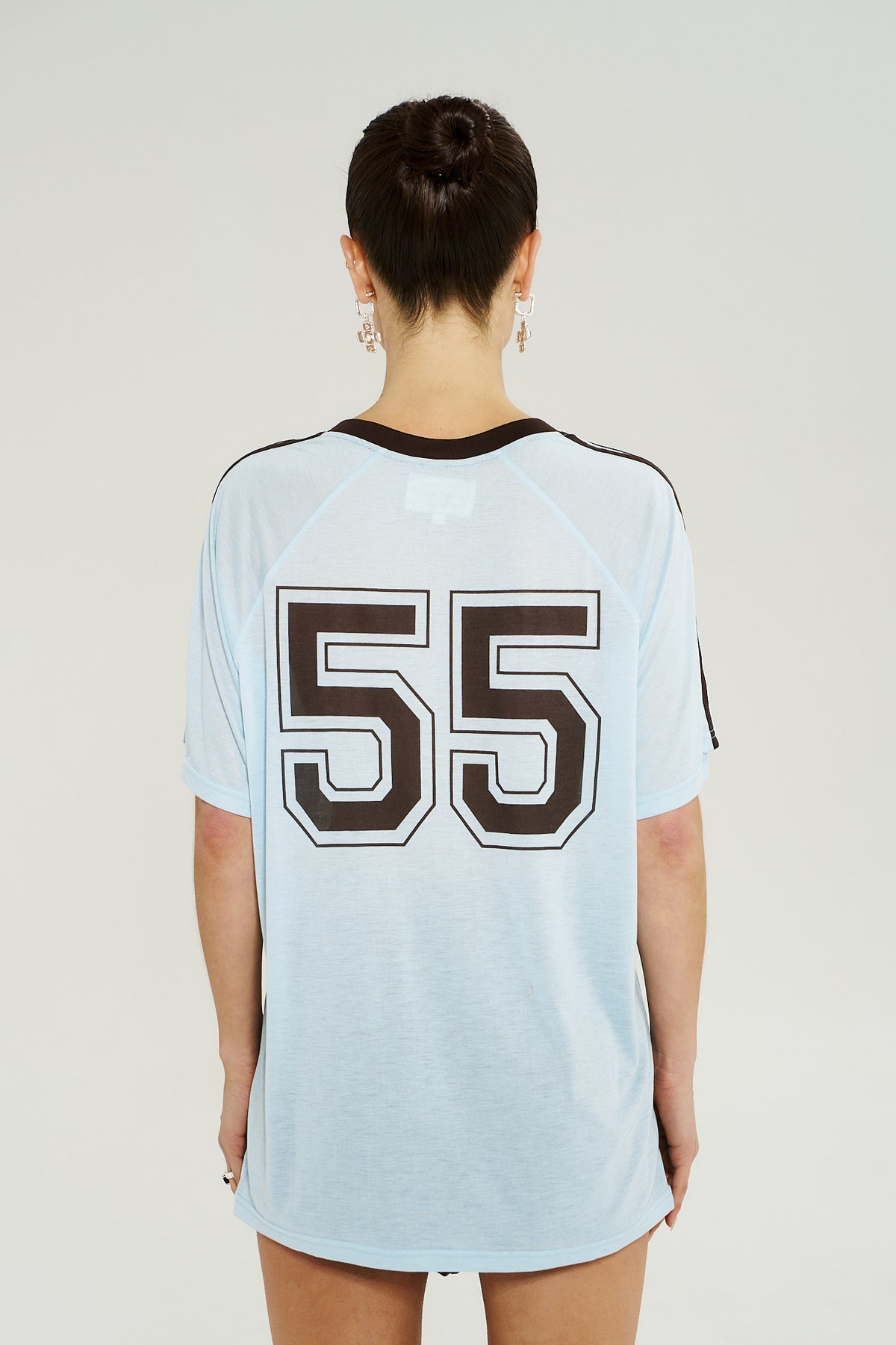 Summi Summi | V Neck Jersey Tee - Ice