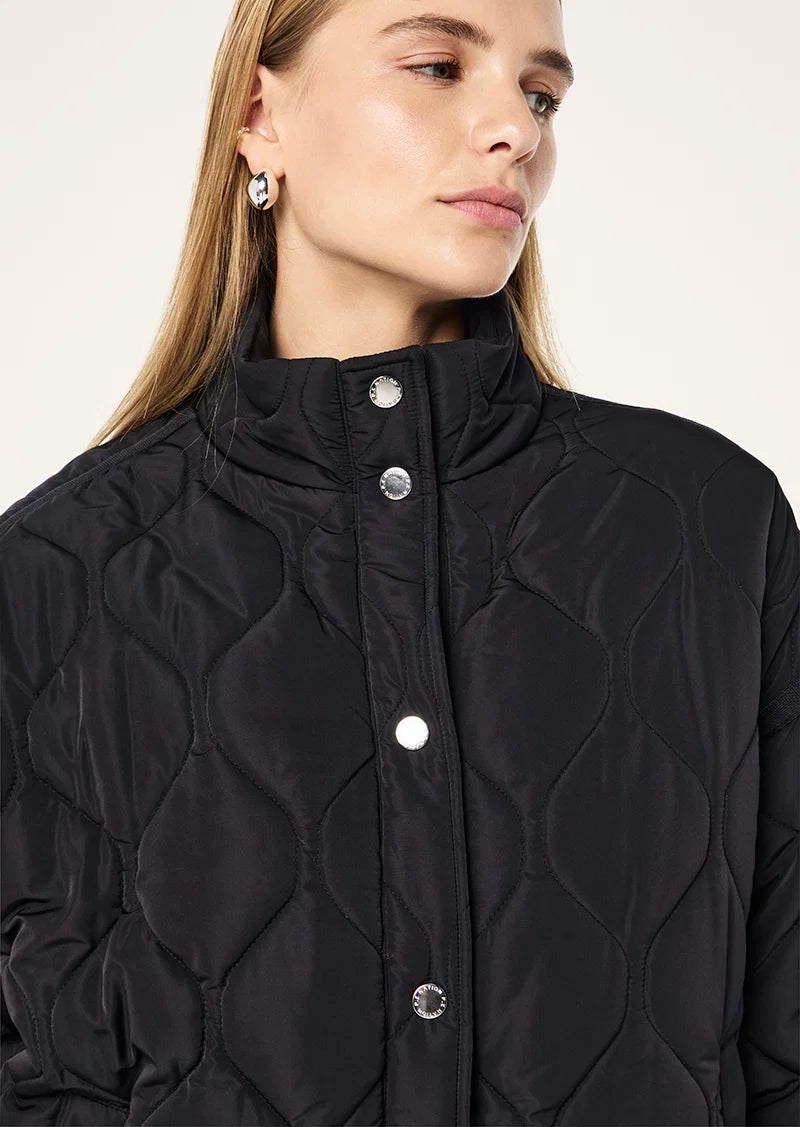 PE Nation | Surge Quilt Jacket - Black