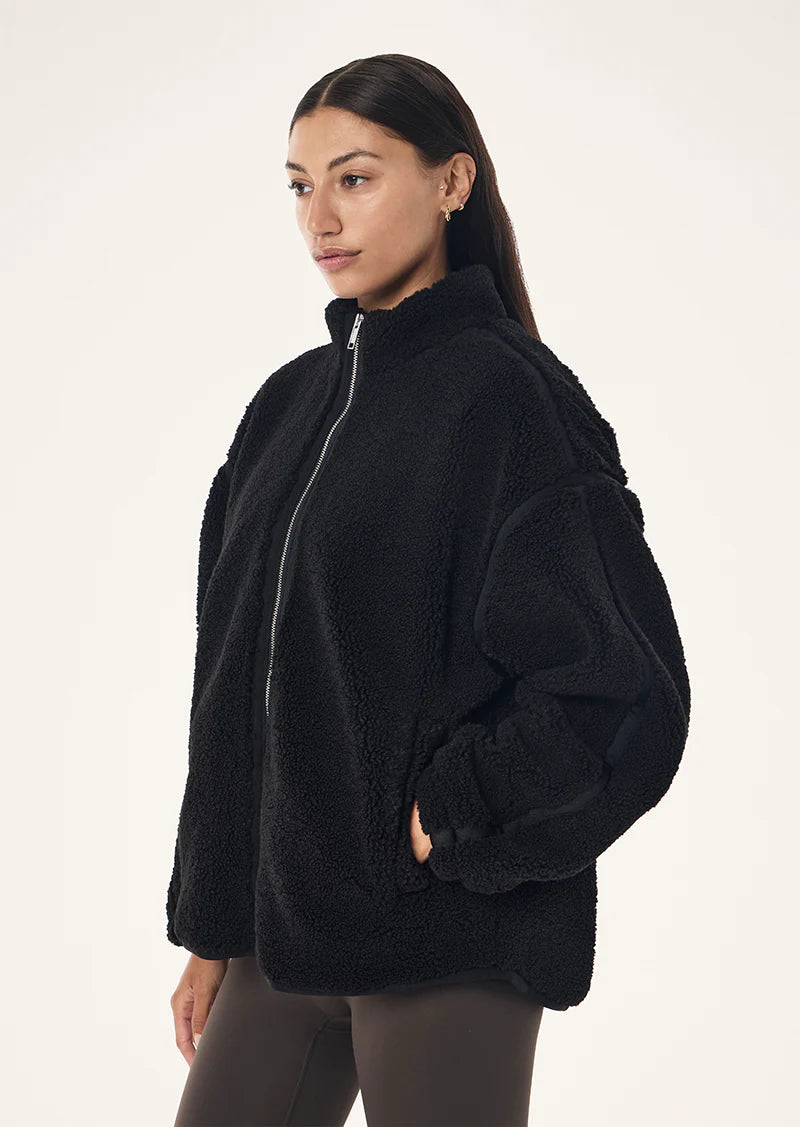 PE Nation | Surge Teddy Jacket - Black