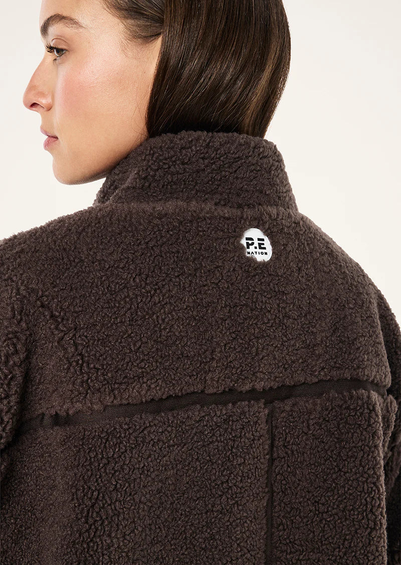 PE Nation | Surge Teddy Jacket - Coffee