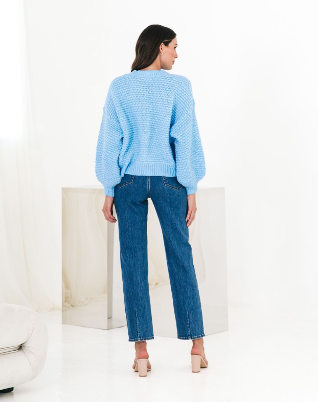 Knit Jumper - Light blue