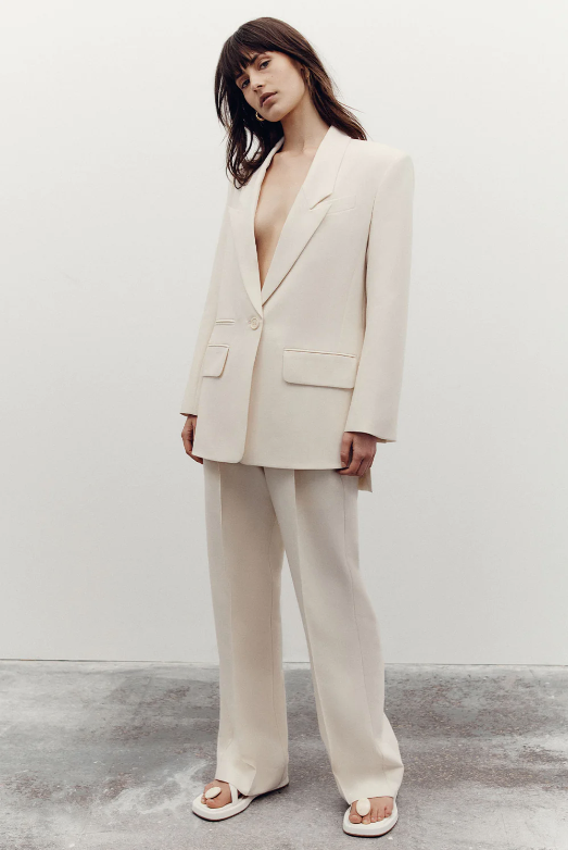 Shona Joy | Irena Drop Lapel Side Split Blazer