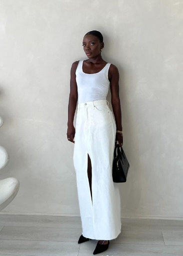 Nobody Denim | Roxanne Skirt - Chalk