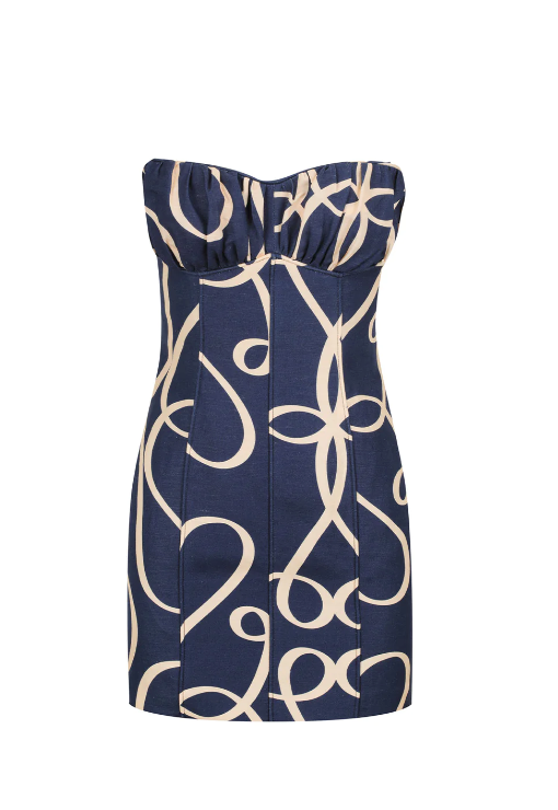 Shona Joy | Vivaro Strapless Panelled Mini Dress