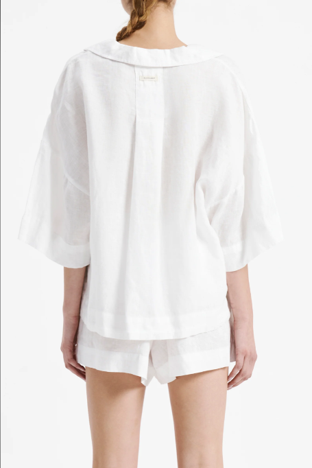 Nude Lucy | Lounge Linen Shirt - White