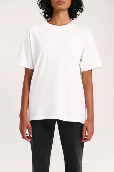 Nude Lucy | Organic Boyfriend Tee - White