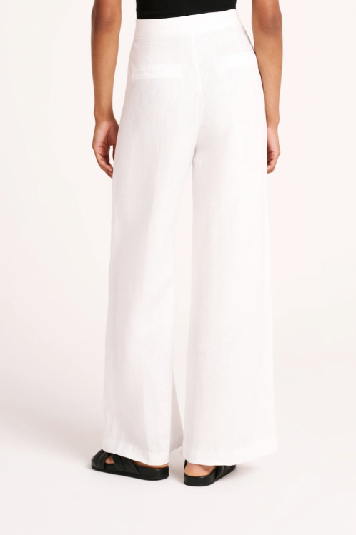Nude Lucy | Thilda Linen Pant - White