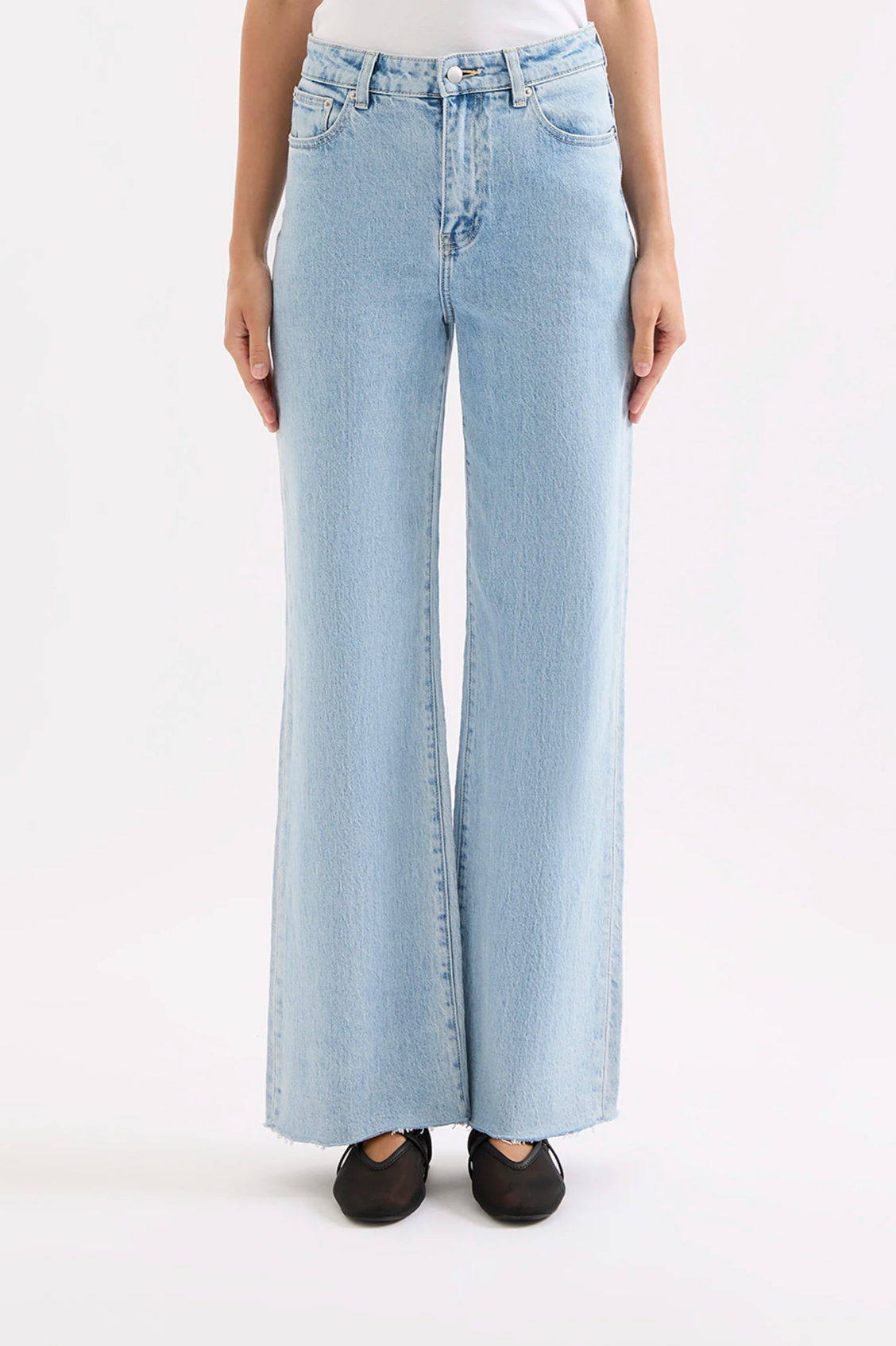 Nude Lucy | Cali Stretch Wide Leg Jean - Sky Blue