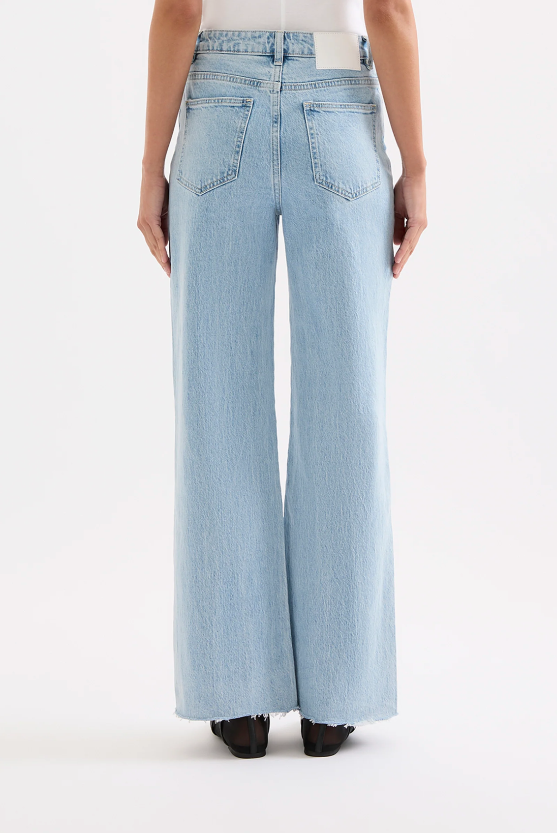 Nude Lucy | Cali Stretch Wide Leg Jean - Sky Blue