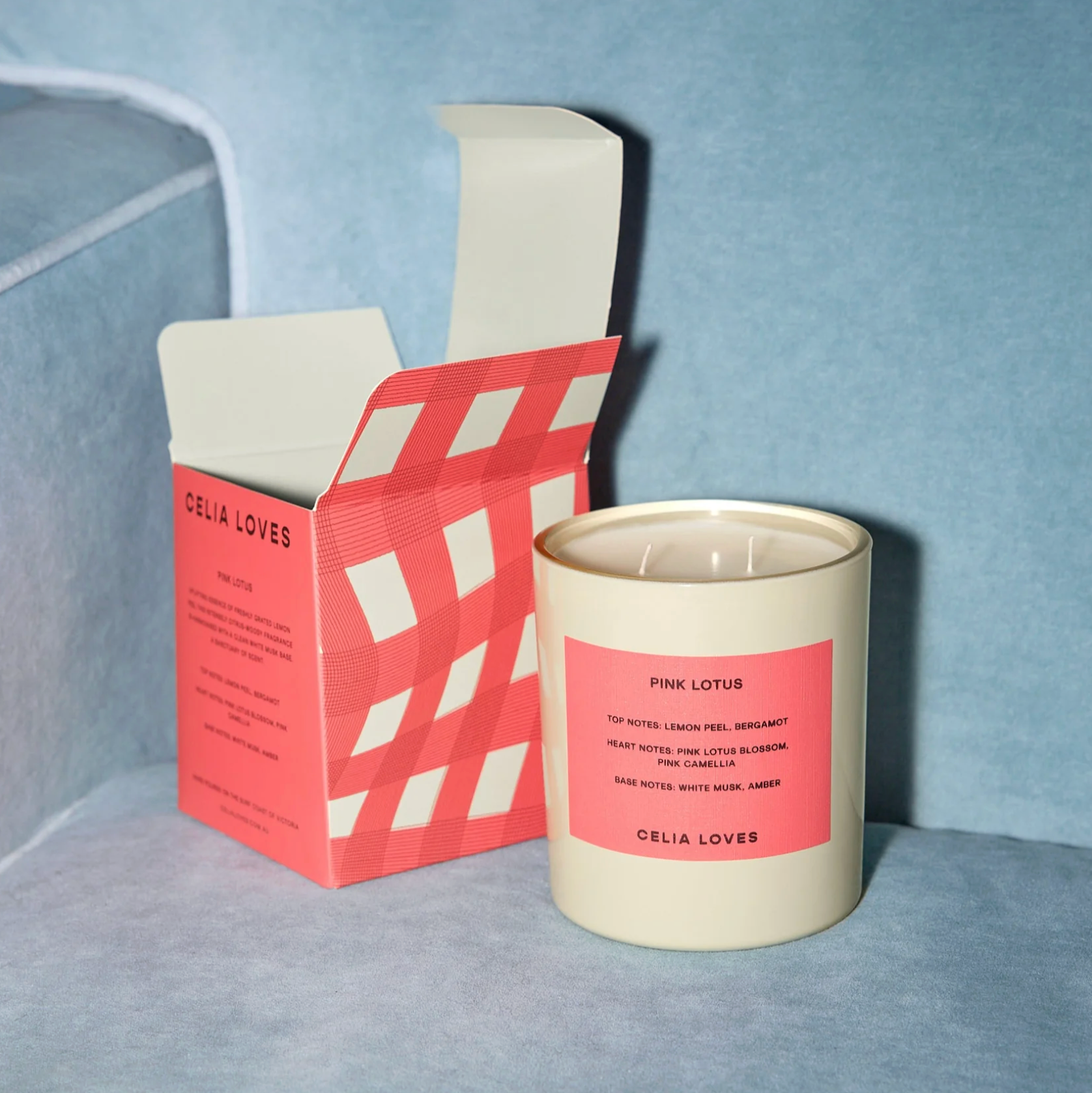 Celia Loves | Pink Lotus Candle 395gms