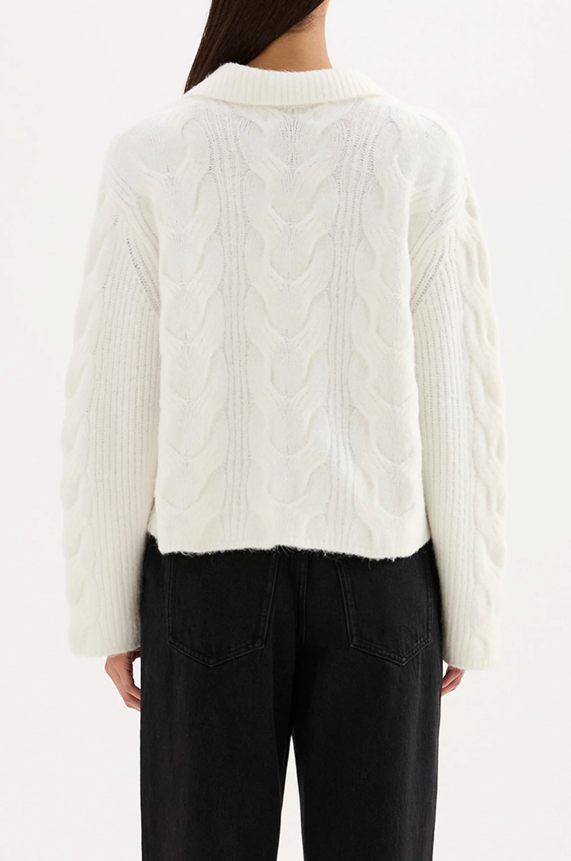 Nude Lucy | Anise Cable Knit - Salt