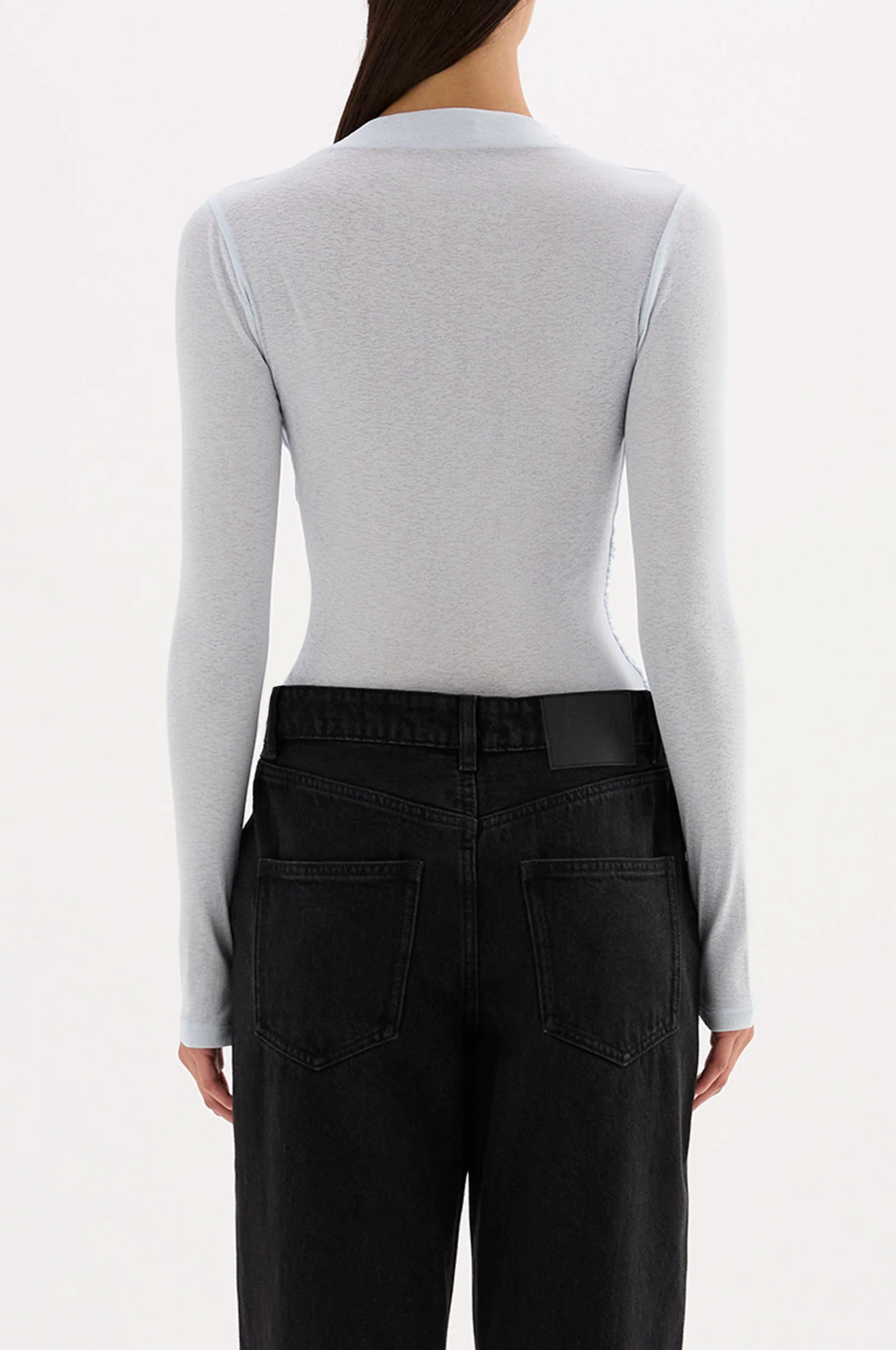 Nude Lucy | Calista Mesh LS Top - Glacier