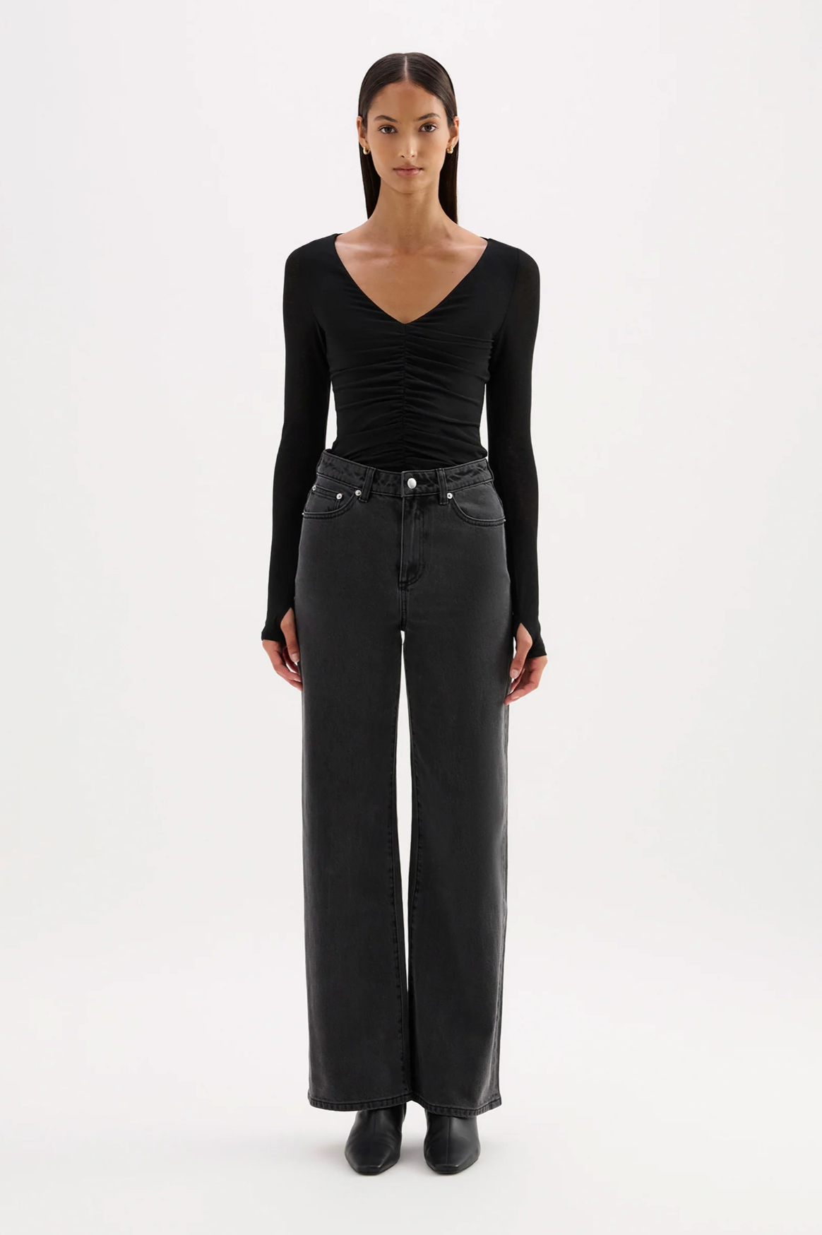 Nude Lucy | Gigi Mesh Top - Black