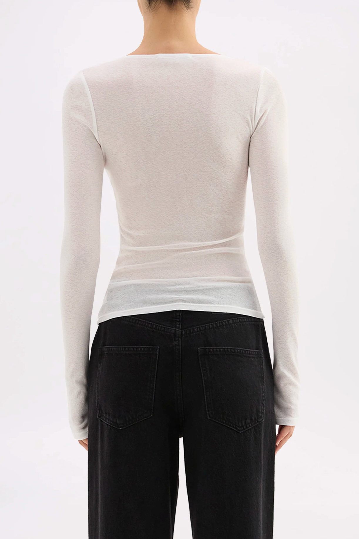 Nude Lucy | Gigi Mesh Top - Salt