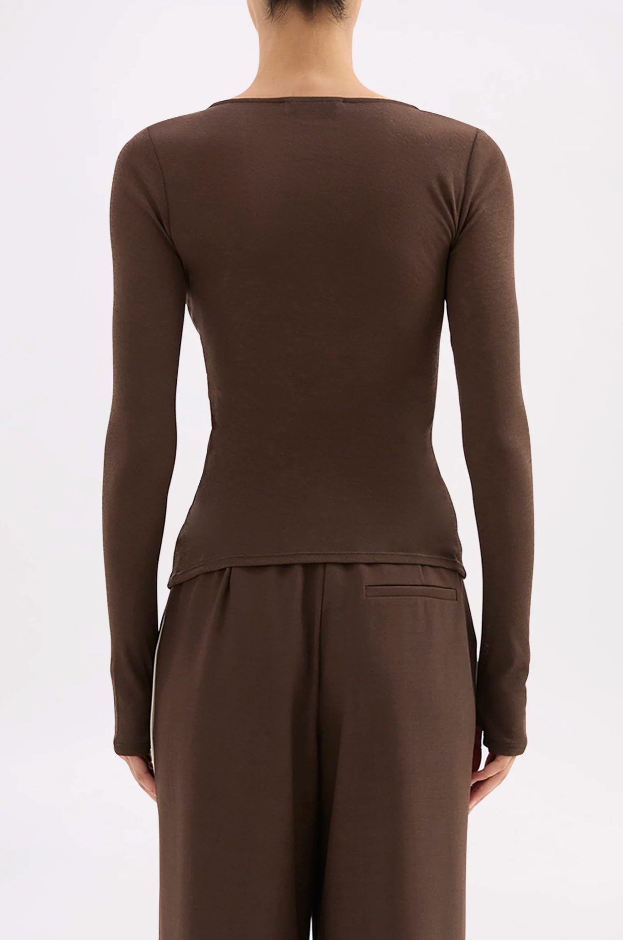 Nude Lucy | Gigi Mesh Top - Walnut