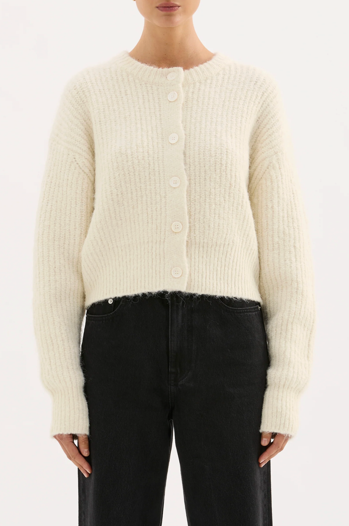 Nude Lucy | Nixon Cropped Cardigan - Ivory