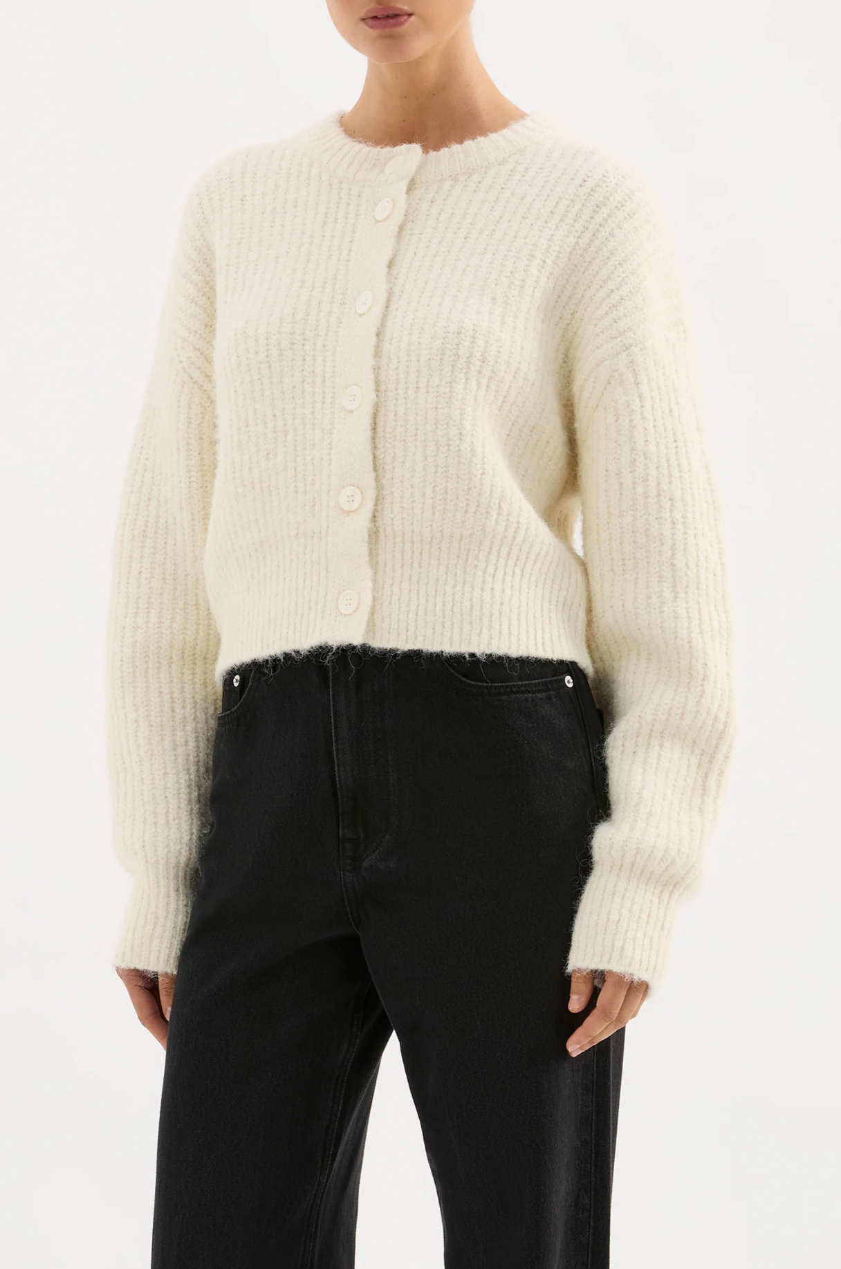Nude Lucy | Nixon Cropped Cardigan - Ivory