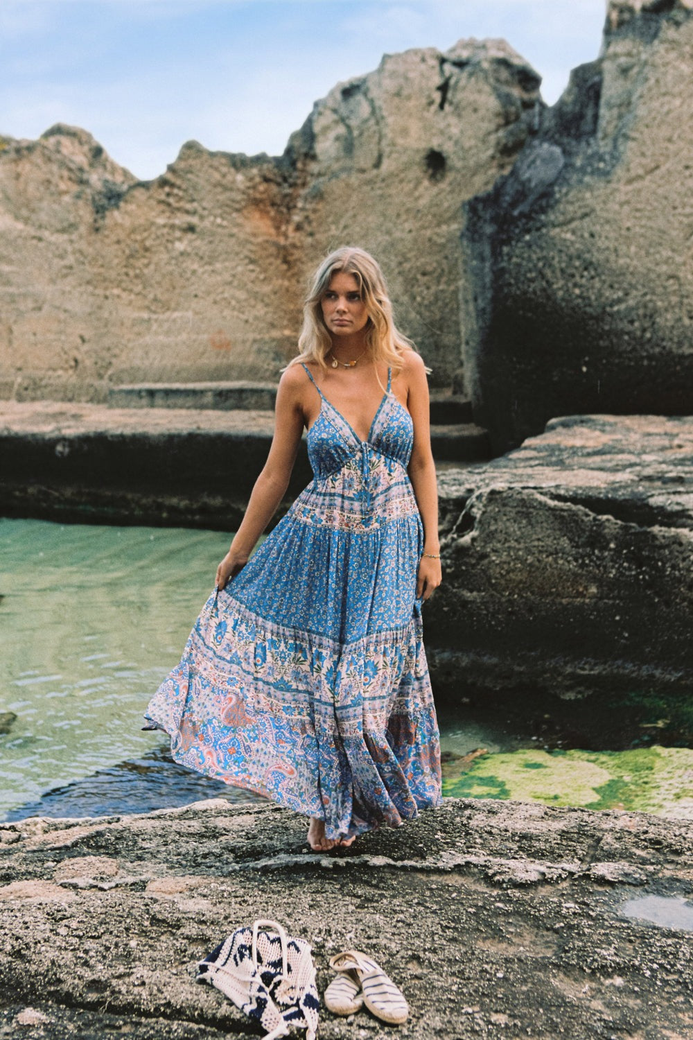 Arnhem | Sacramento Maxi Dress - Ocean