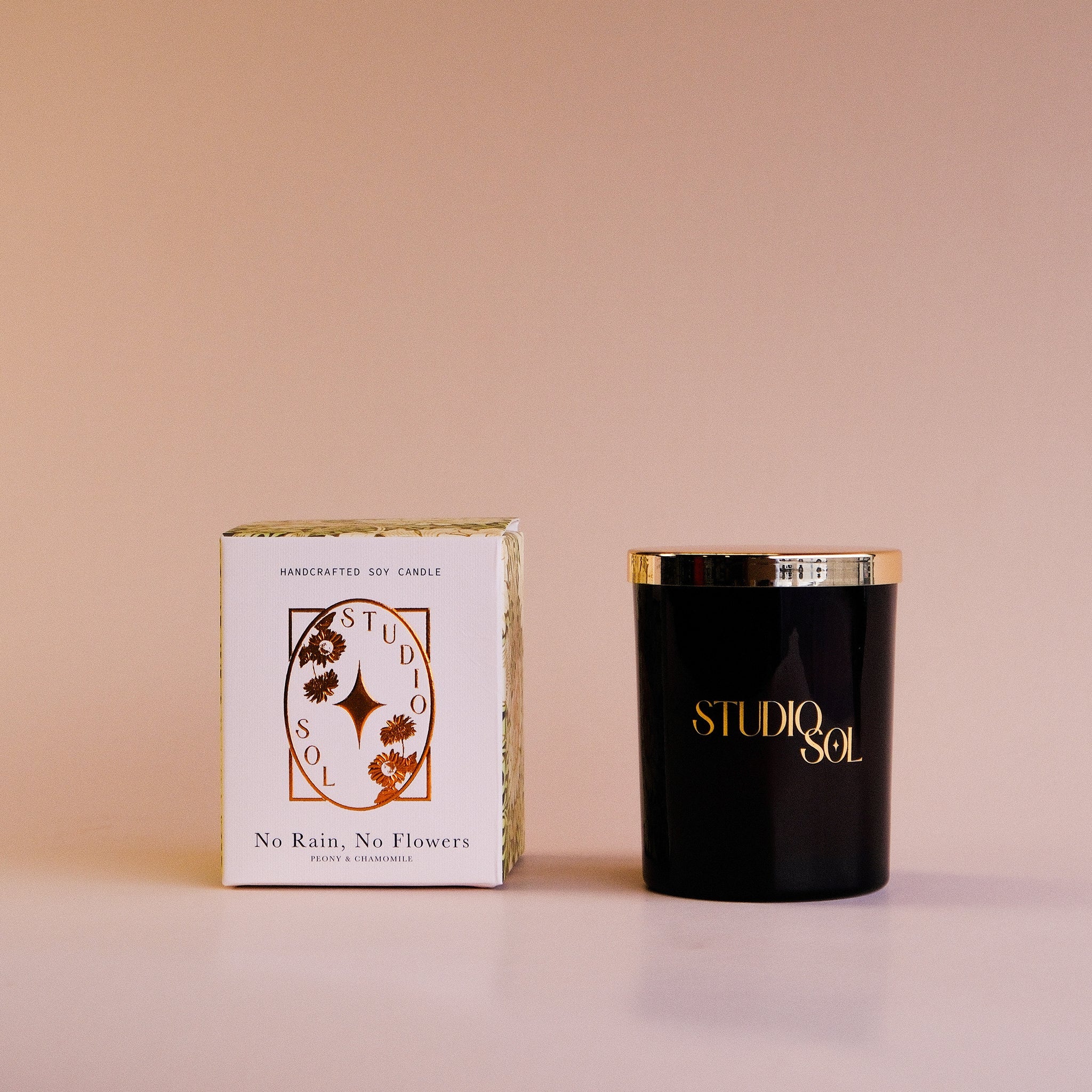 No Rain, No Flowers Candle