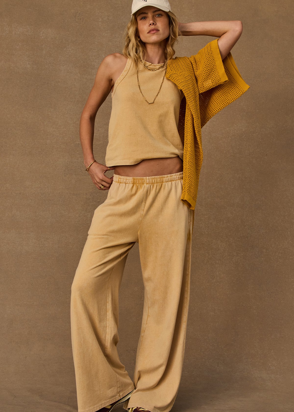 The Upside | SOHO Tokio Wide Leg Pant - Butterscotch